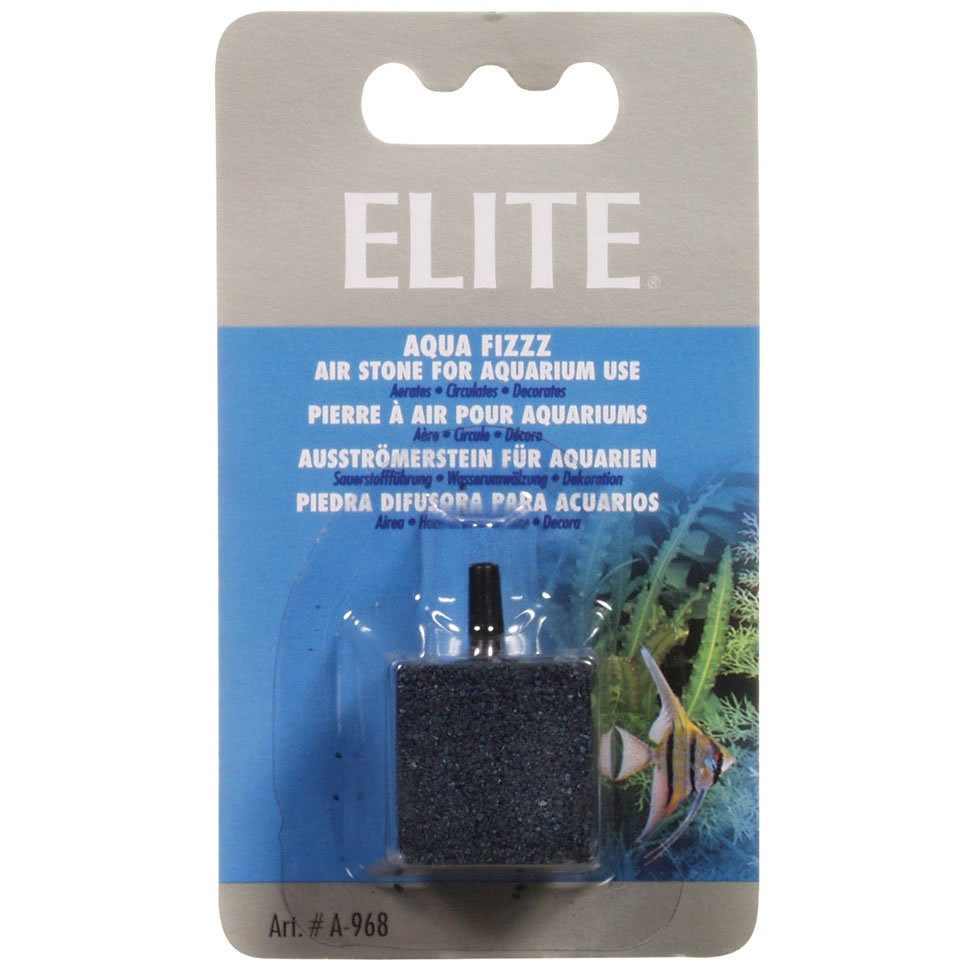 Elite Aquarium-Durchlüfterpumpe Ausströmer-Stein für Aquarien Würfel