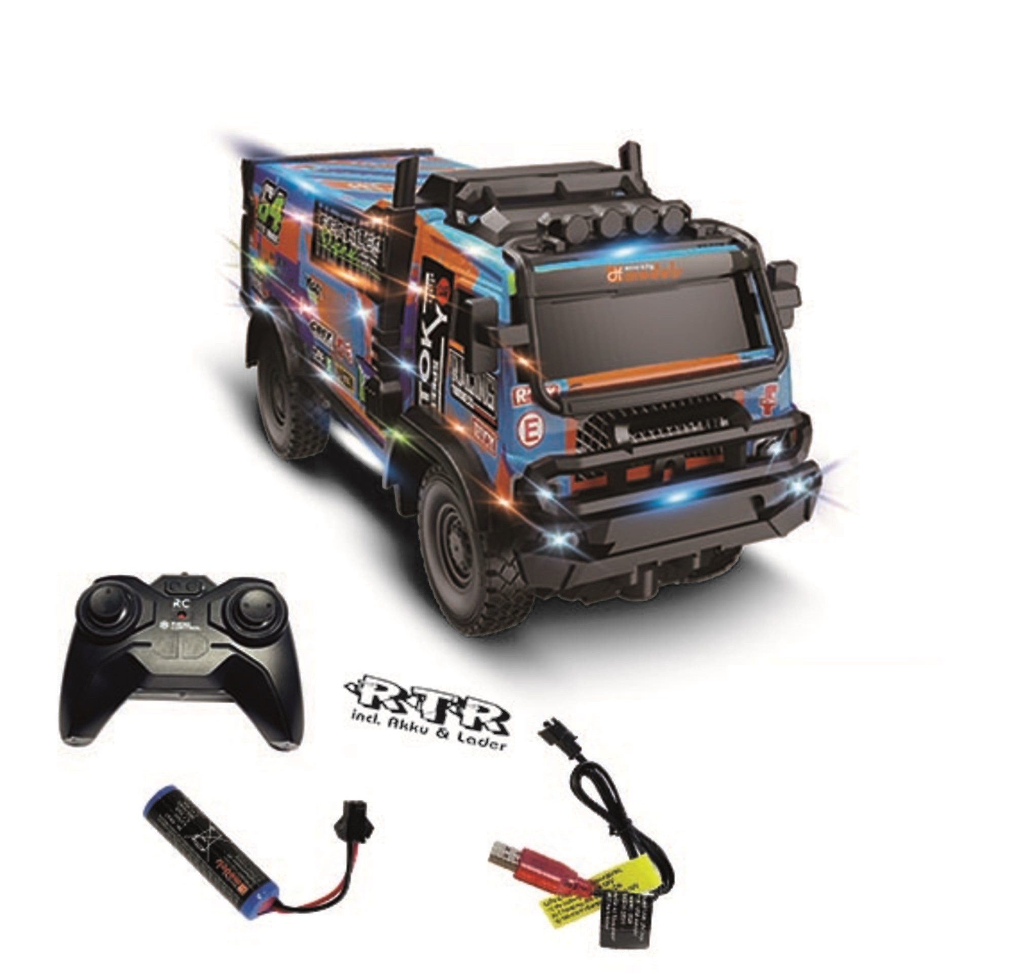 Drive & Fly Models RC-Buggy DF Models Mountain Truck Rally Van 1:18 RTR EInsteiger Komplett Set