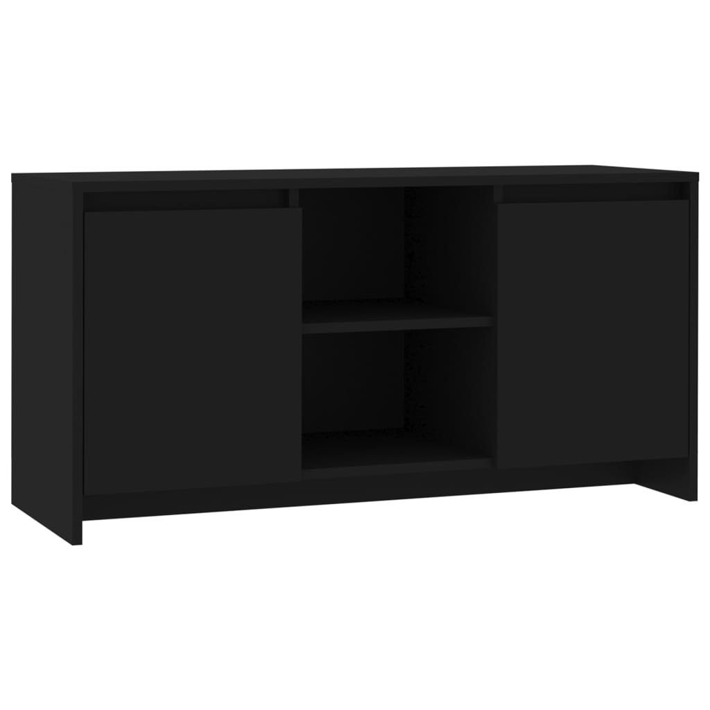 furnicato TV-Schrank Schwarz Holzwerkstoff 102x37,5x52,5 cm