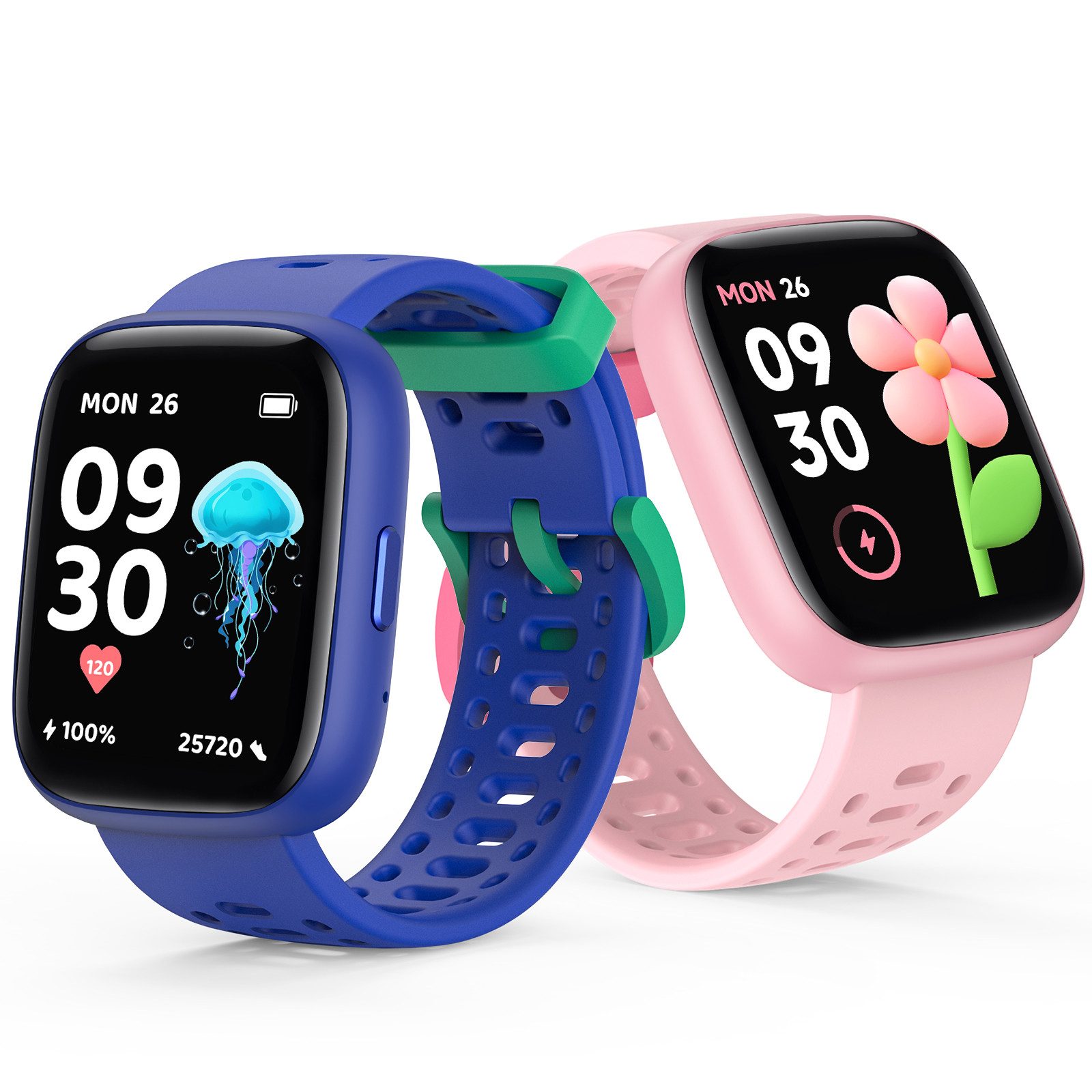Ralio Smartwatch Kinder als Geschenk für Mädchen & Jungs mit Apple „Wo ist?“ Smartwatch (1.83 Zoll) 80+ Sportmodi, Spielen, Schlaftracking und smarten Funktionen, Sportwatch mit Schrittzähler, Wecker, IP68 Smartwatch
