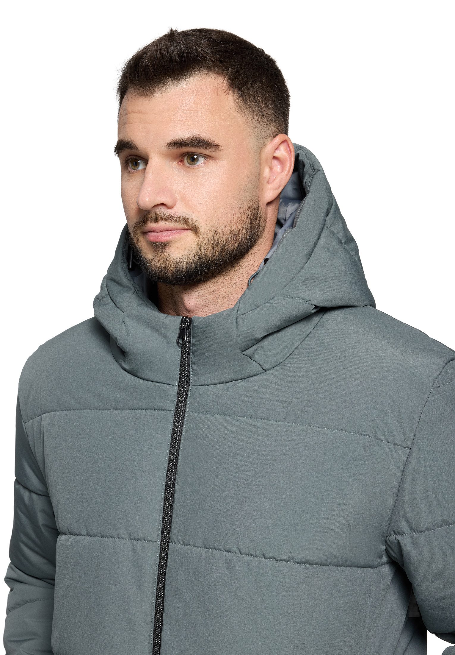 VOICE Outdoorjacke Herren Winterjacke Wintermantel mit Kapuze