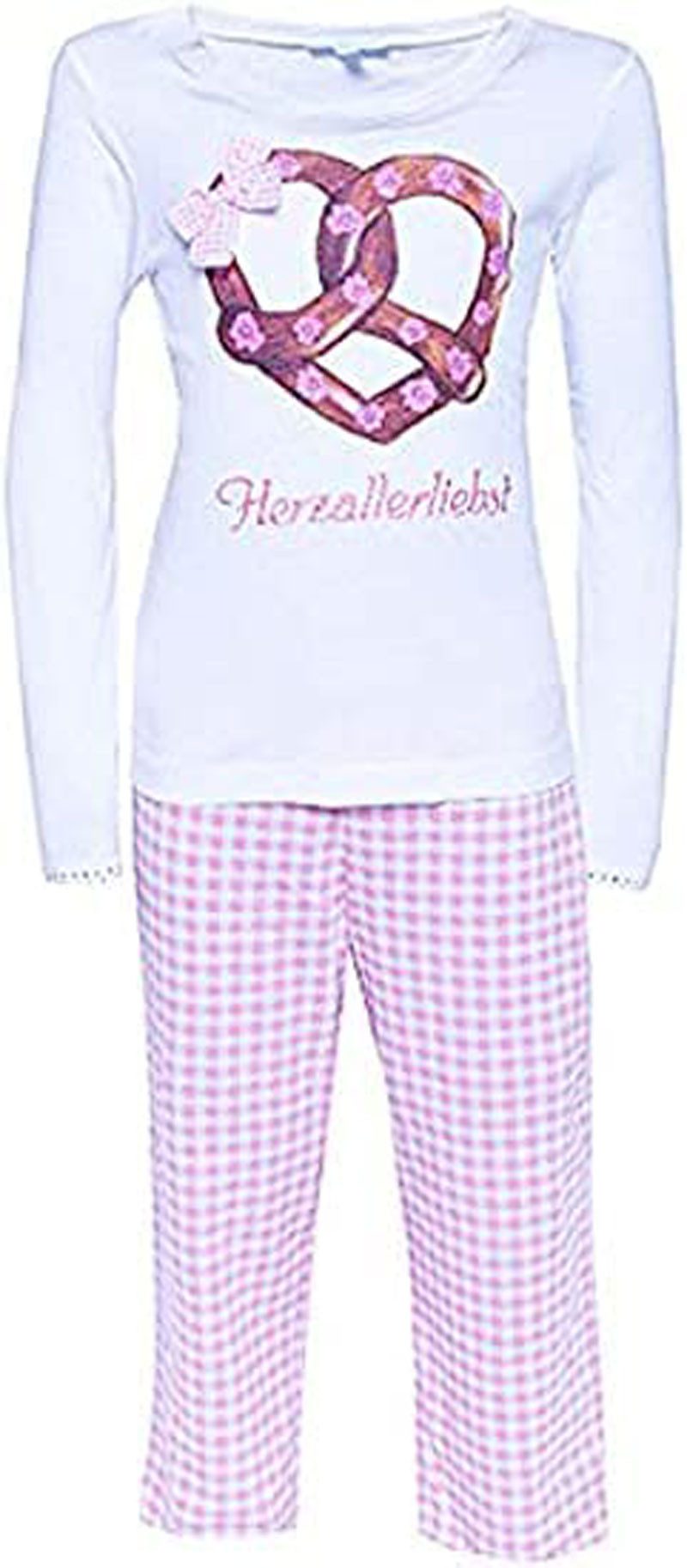 Louis & Louisa Schlafanzug Louis & Louisa Kinder Pyjama Brezel (98)