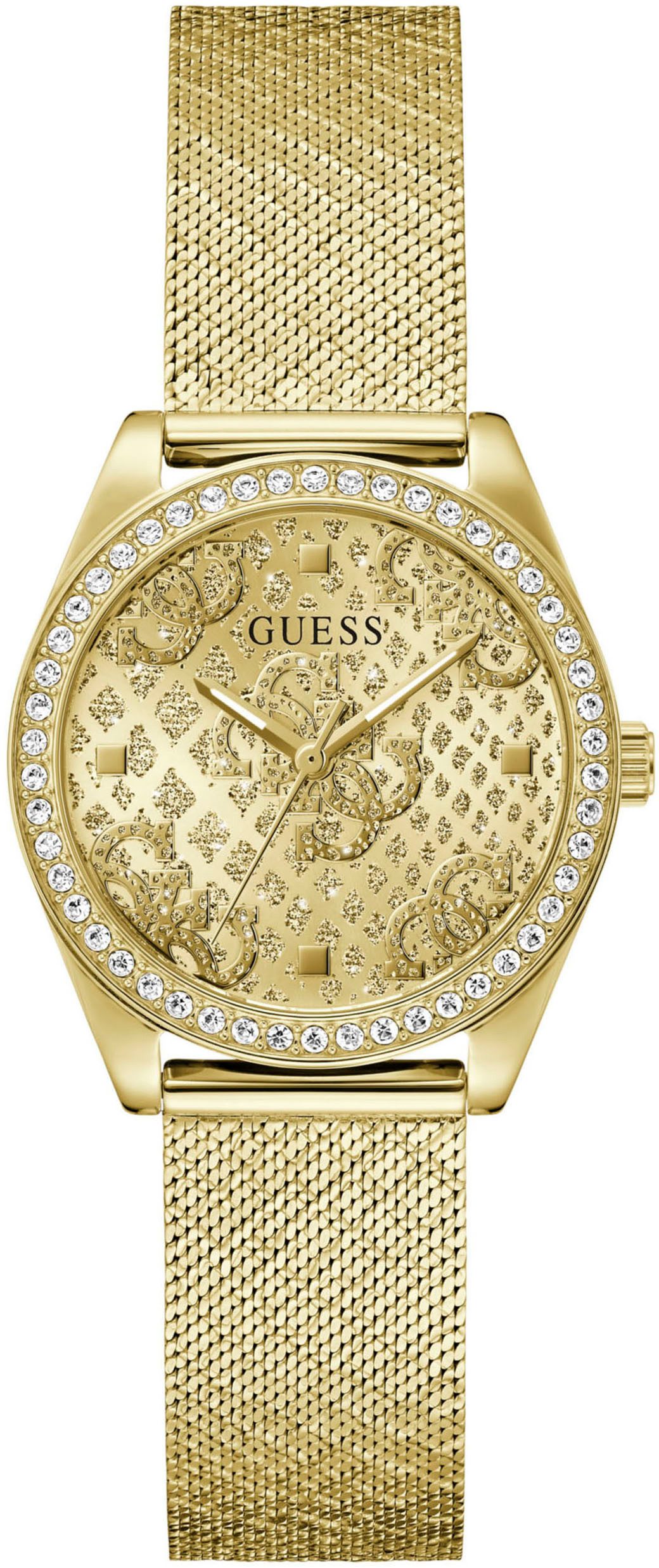 Guess Quarzuhr BOA GW0748L2, Armbanduhr, Damenuhr, Kristallsteine, Mineralg günstig online kaufen