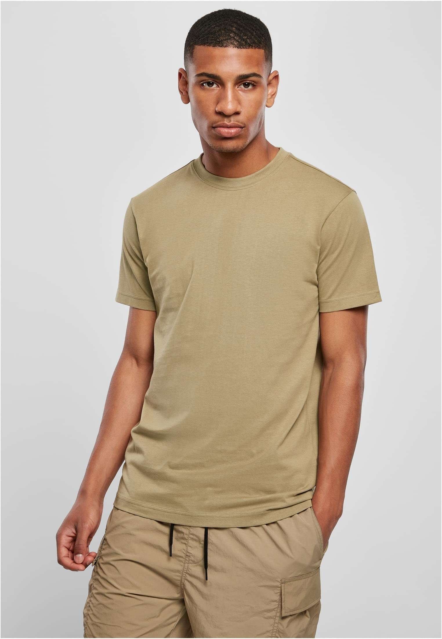 Basic khaki Herren Tee (1-tlg) CLASSICS T-Shirt URBAN