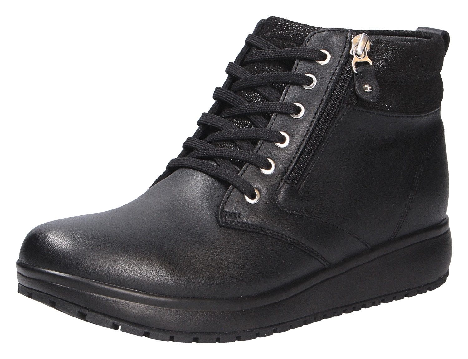 Joya Damen Schnürstiefelette (Flexible Laufsohle) Echtleder