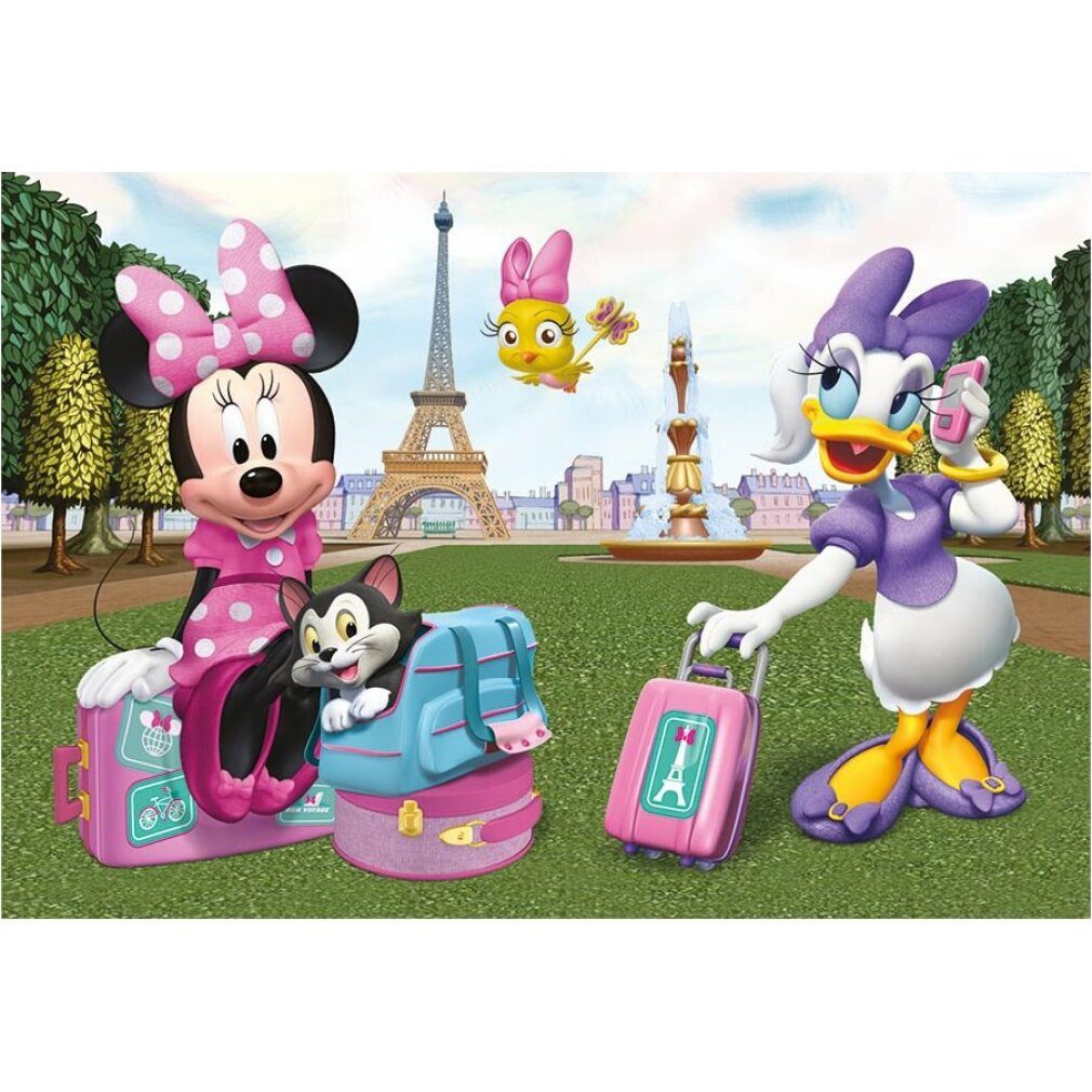 Dino Bikes Puzzle DINO Puzzle Minnie in Paris 24 Teile, Puzzleteile