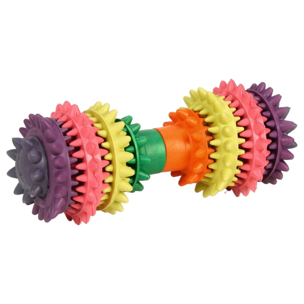 Beeztees Spielknochen Hundespielzeug Hantel Gummi zur Zahnpflege günstig online kaufen