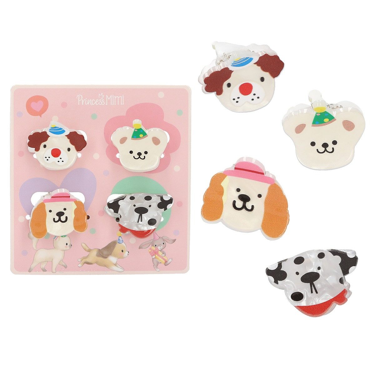 Depesche Haarklammer DEPESCHE Princess Mimi Haarklammern mit Print Hunde