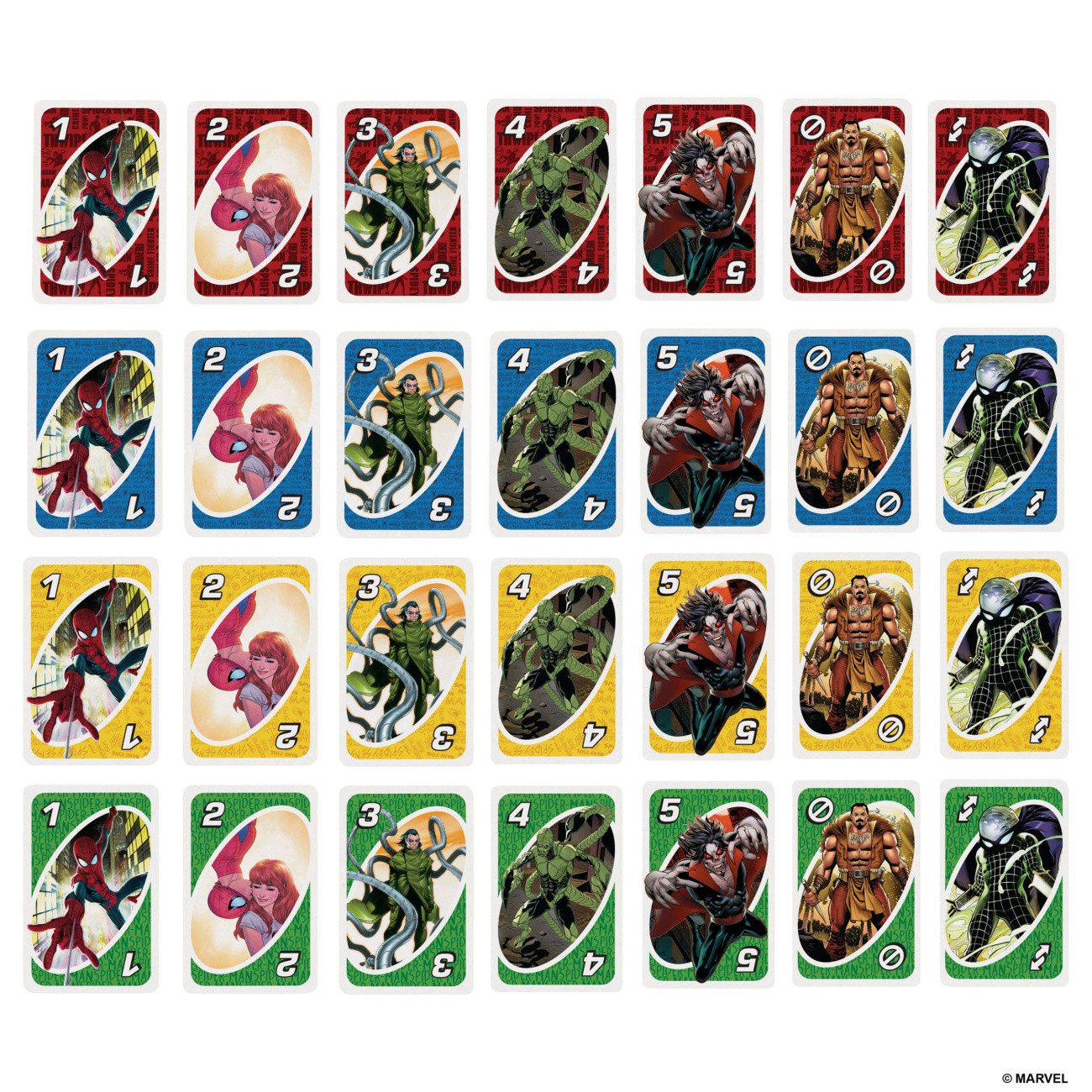 Mattel® Spiel The Amazing Spider-Man Kartenspiel UNO