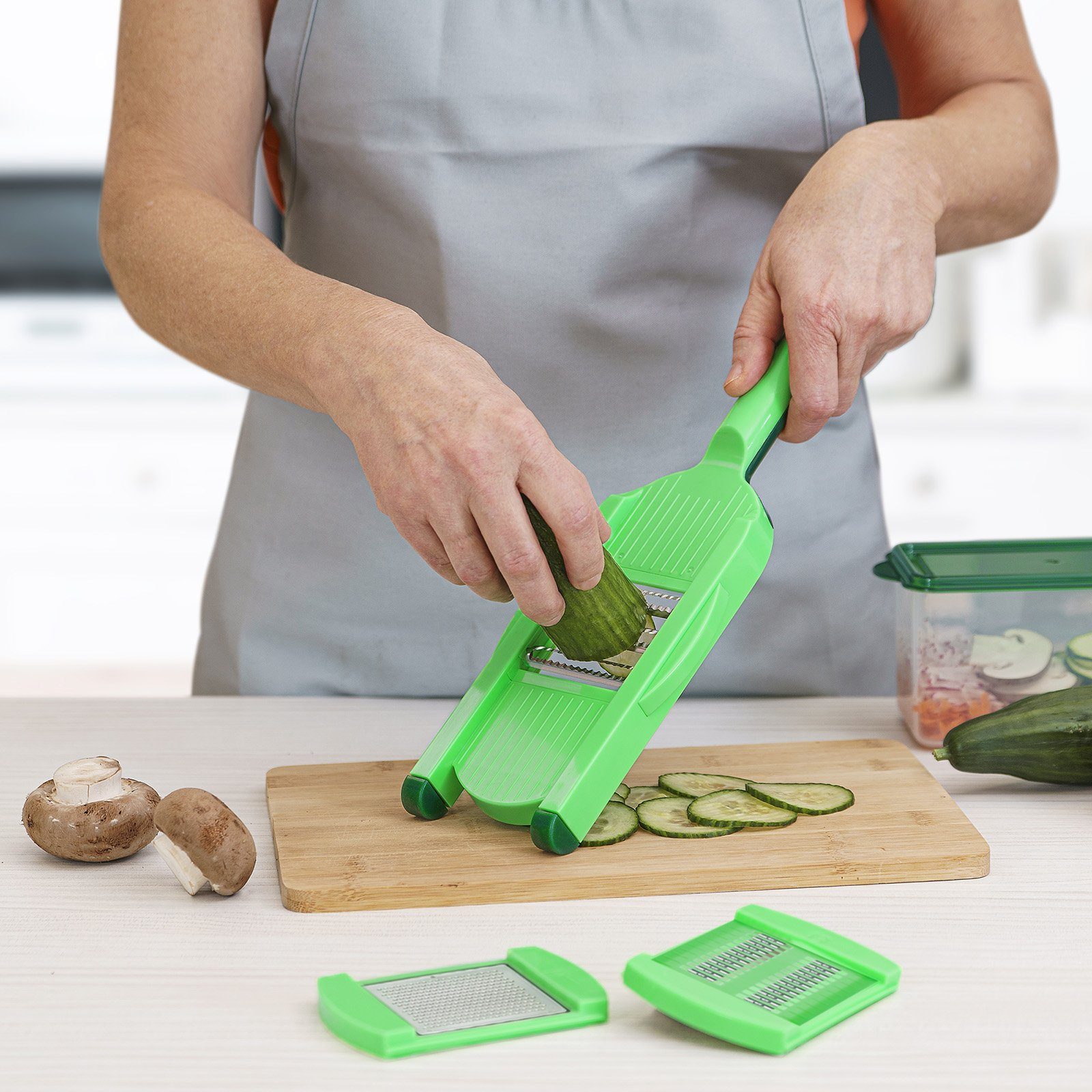 Genius Gemüseschneider Genius Nicer Dicer Speed Light Gemüseschneider Gemüsehobel 5 tlg