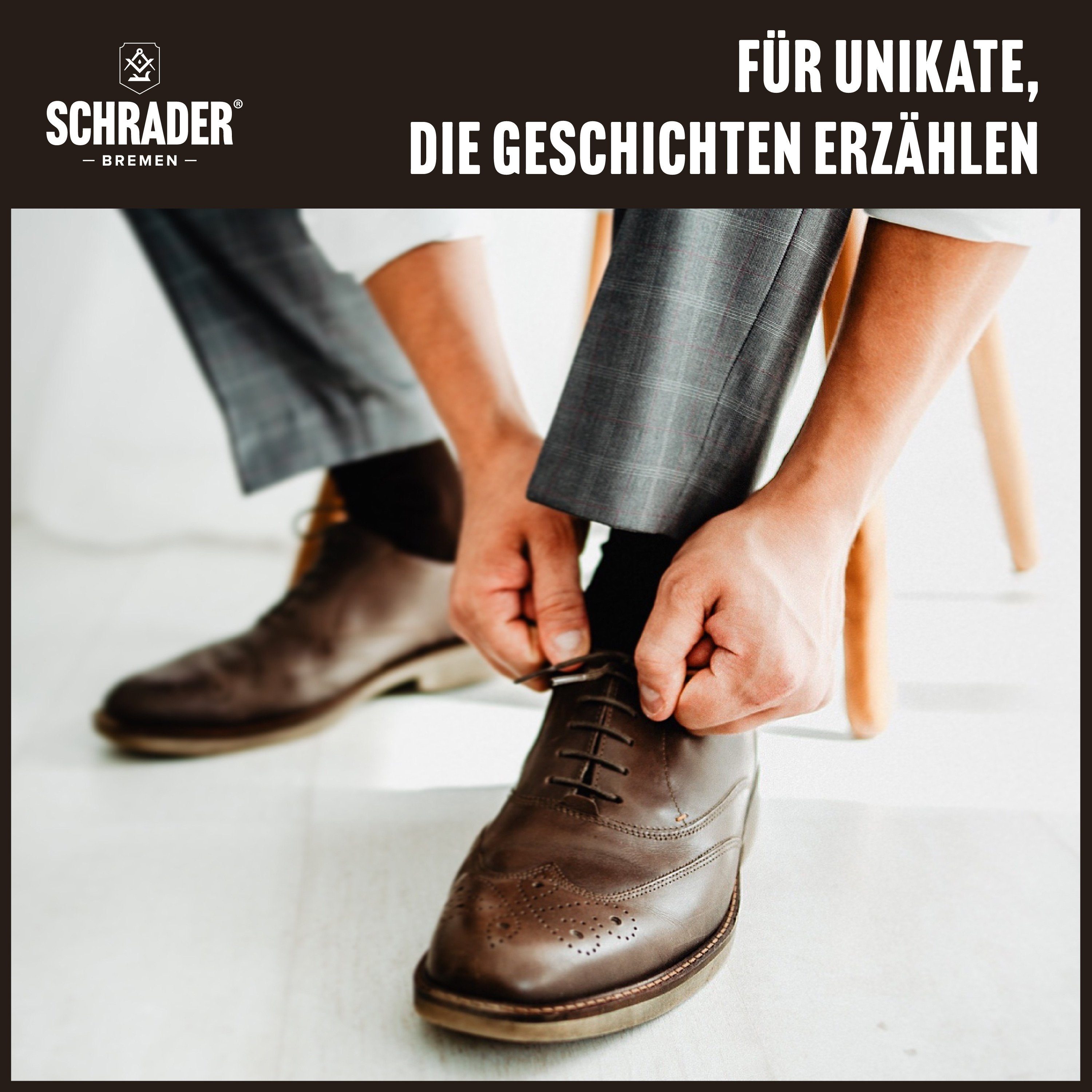 Schrader Anzugschuhe mit Lederschuhen (zur in - 4-teilig Lederpflegeset - Lederreiniger - Made Germany) Schuhpflege Pflegemitteln von 
