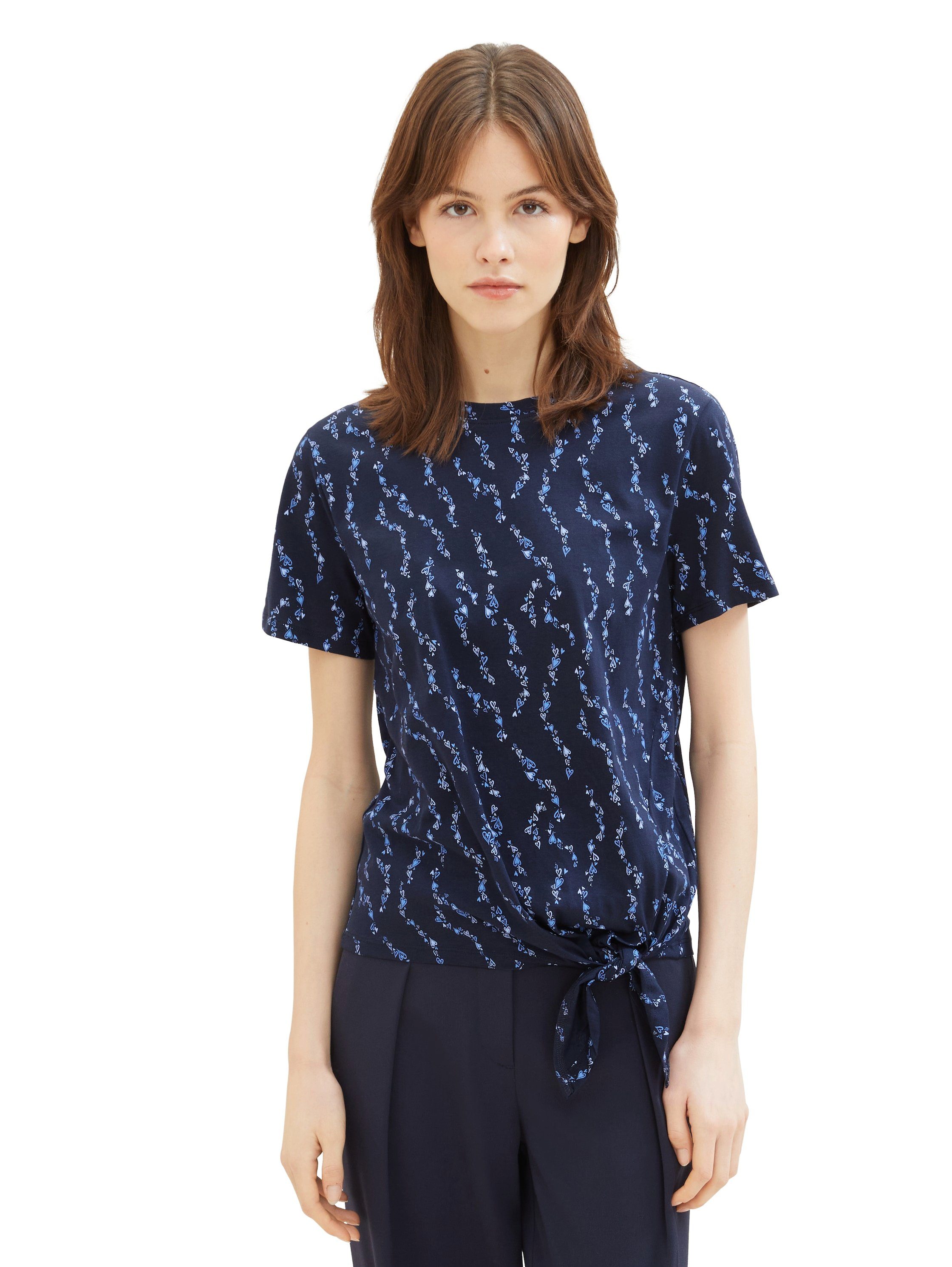 TOM TAILOR Denim T-Shirt mit Minimalprint günstig online kaufen