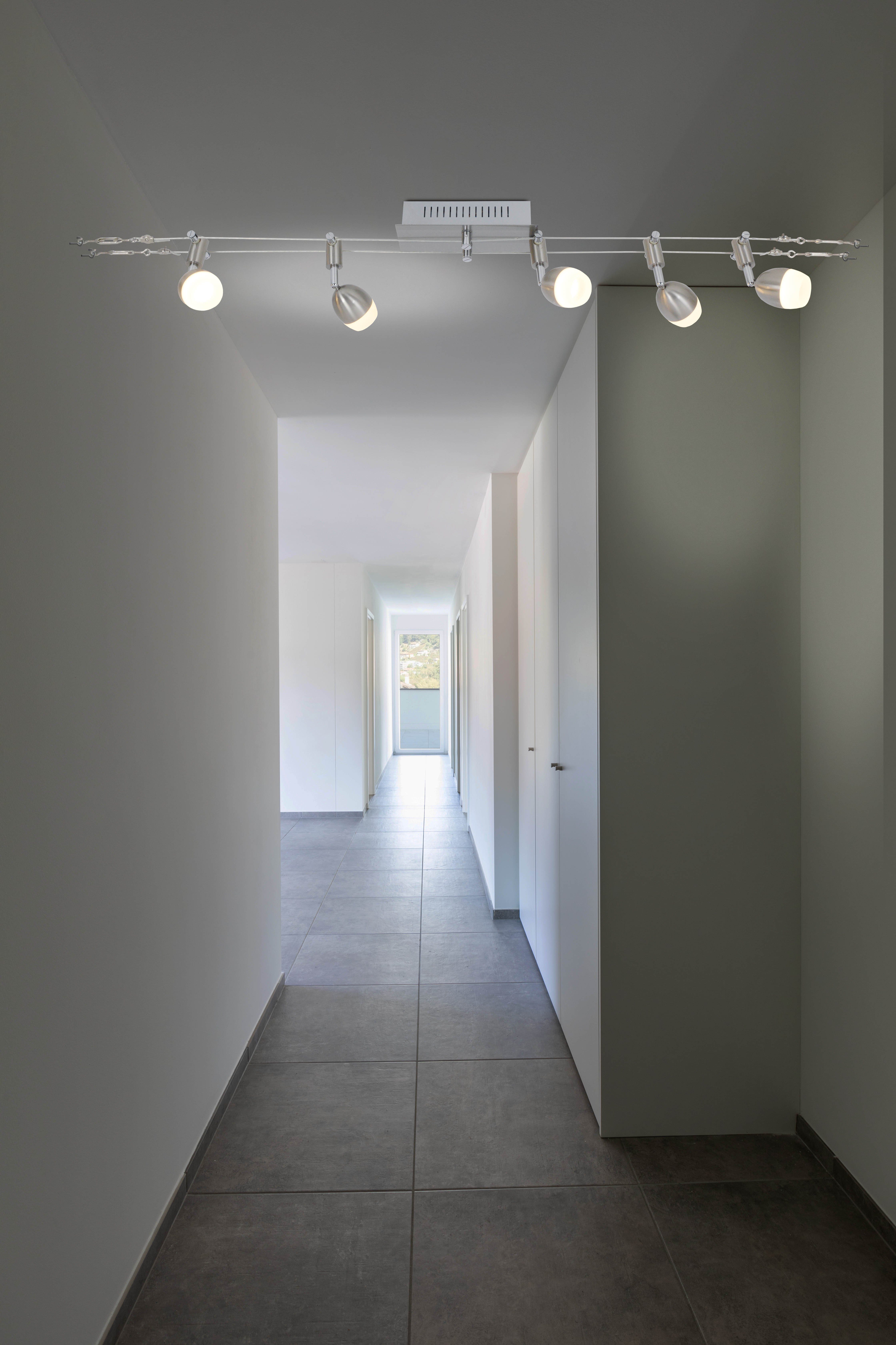 näve LED Deckenleuchte Tony, LED fest integriert, individuell einstellbar, incl. 5x 4W LED, Energieeffiziensklasse G