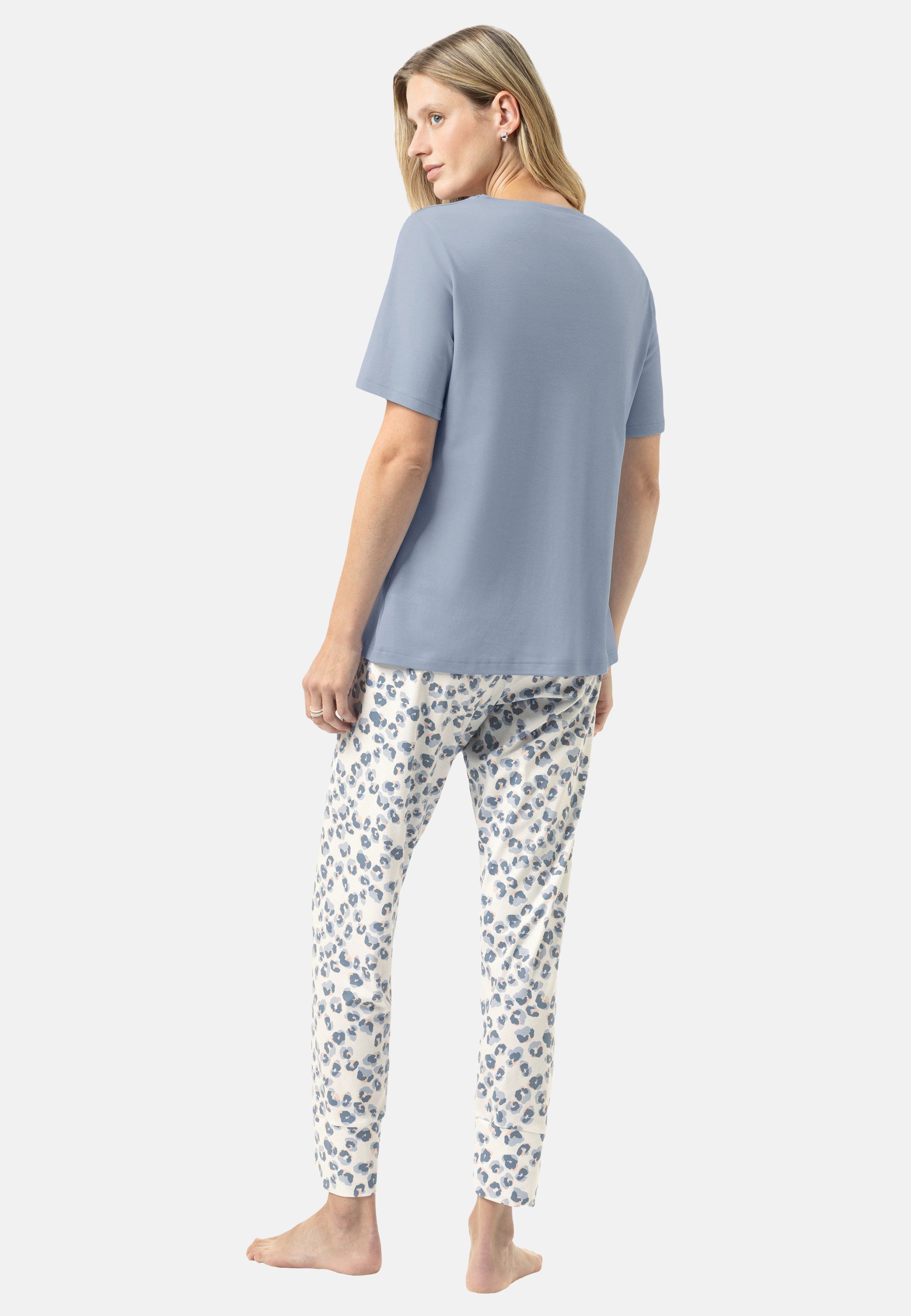 Mey Pyjama Wild Violets (Set, 2 tlg) Schlafanzug - Baumwolle - Atmungsaktiv - Set aus T-Shirt und 7/8-Hose