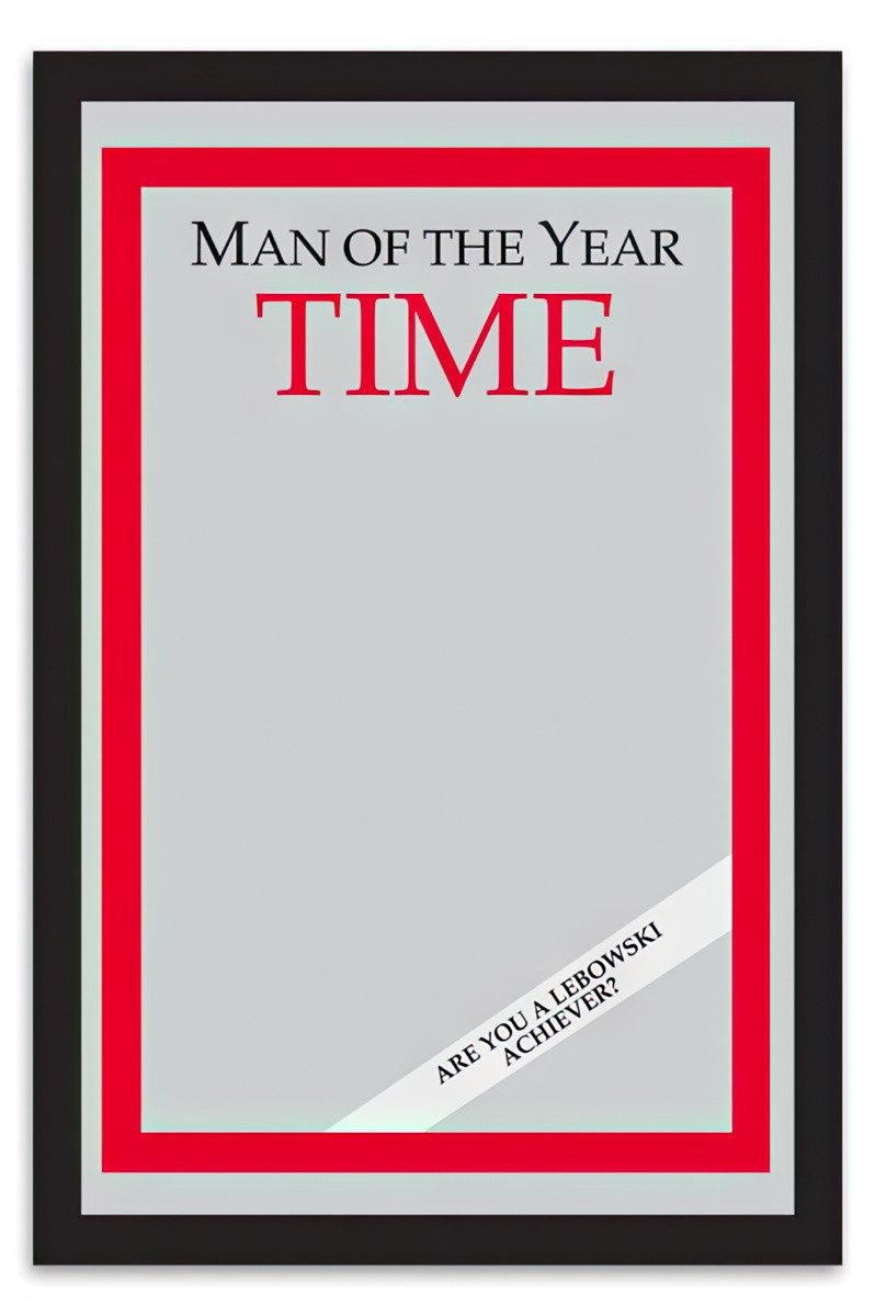 Close Up Wandspiegel Man of the Year Time Magazine Spiegel aus The Big Lebo günstig online kaufen