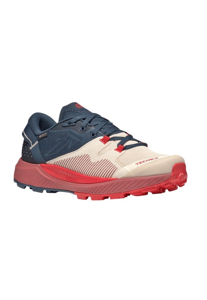 TECNICA Agate Speed S GTX (Speed-Hiking, wasserdicht) blau/rot/beige Damen Wanderschuh