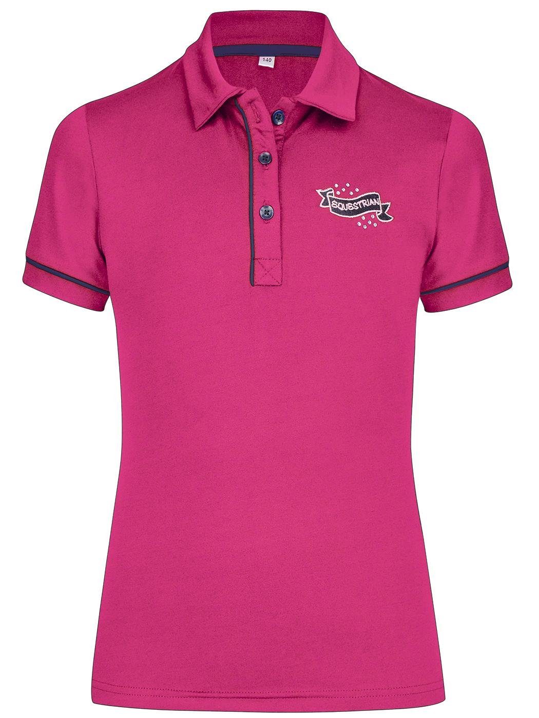 BUSSE pink Poloshirt (flower) VII Kids Collection