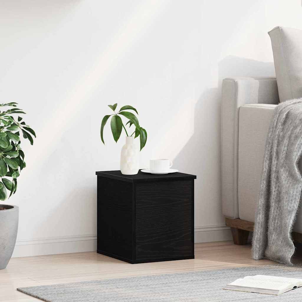 vidaXL Aufbewahrungsbox Aufbewahrungsbox Schwarz Eichen-Optik 30 x 35 x 35 cm (1 St) – Bild 4 von 5