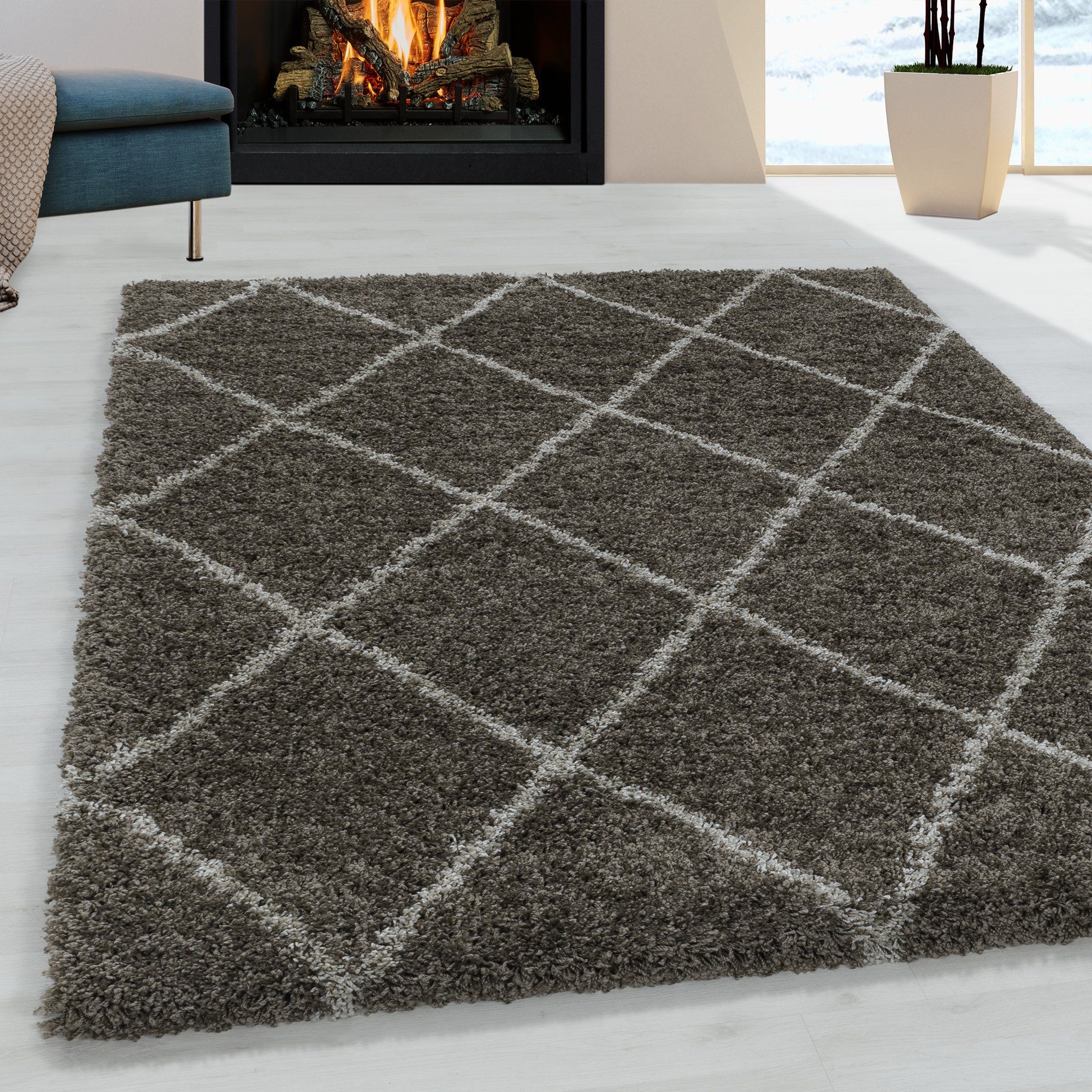 Stilvoll Günstig Hochflor-Teppich Teppich für den günstig online kaufen