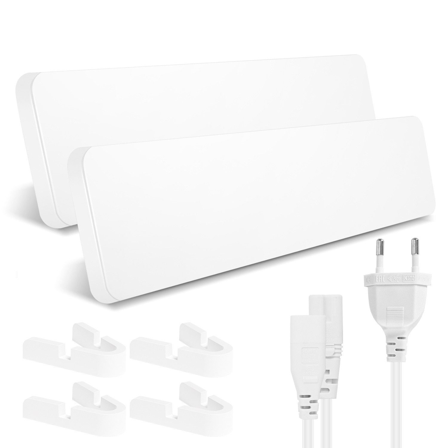 Clanmacy Infrarotheizung 2X Anti-Schimmel Schimmel Wandentfeuchter Infrarot Erweiterungs-Set