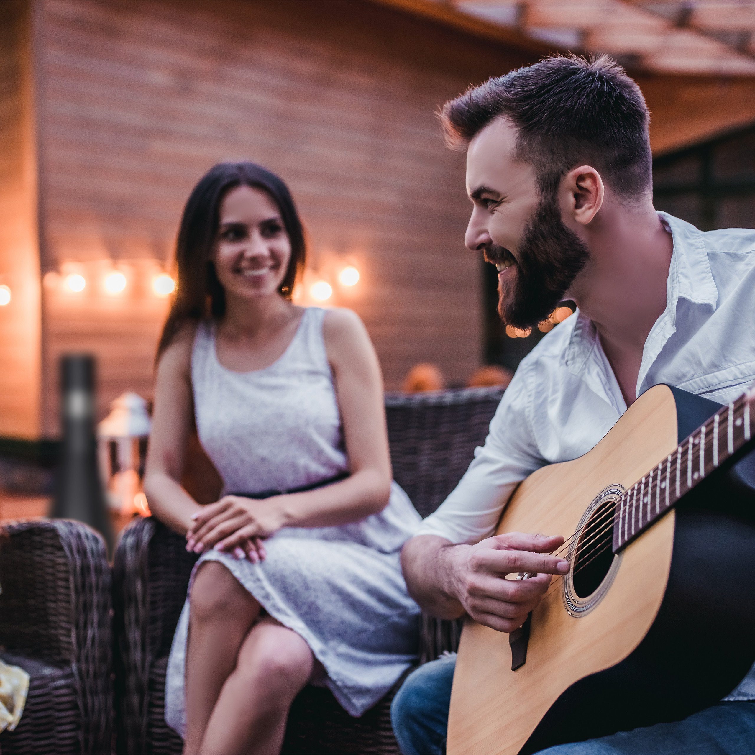 relaxdays fire pit patio heater with door, black