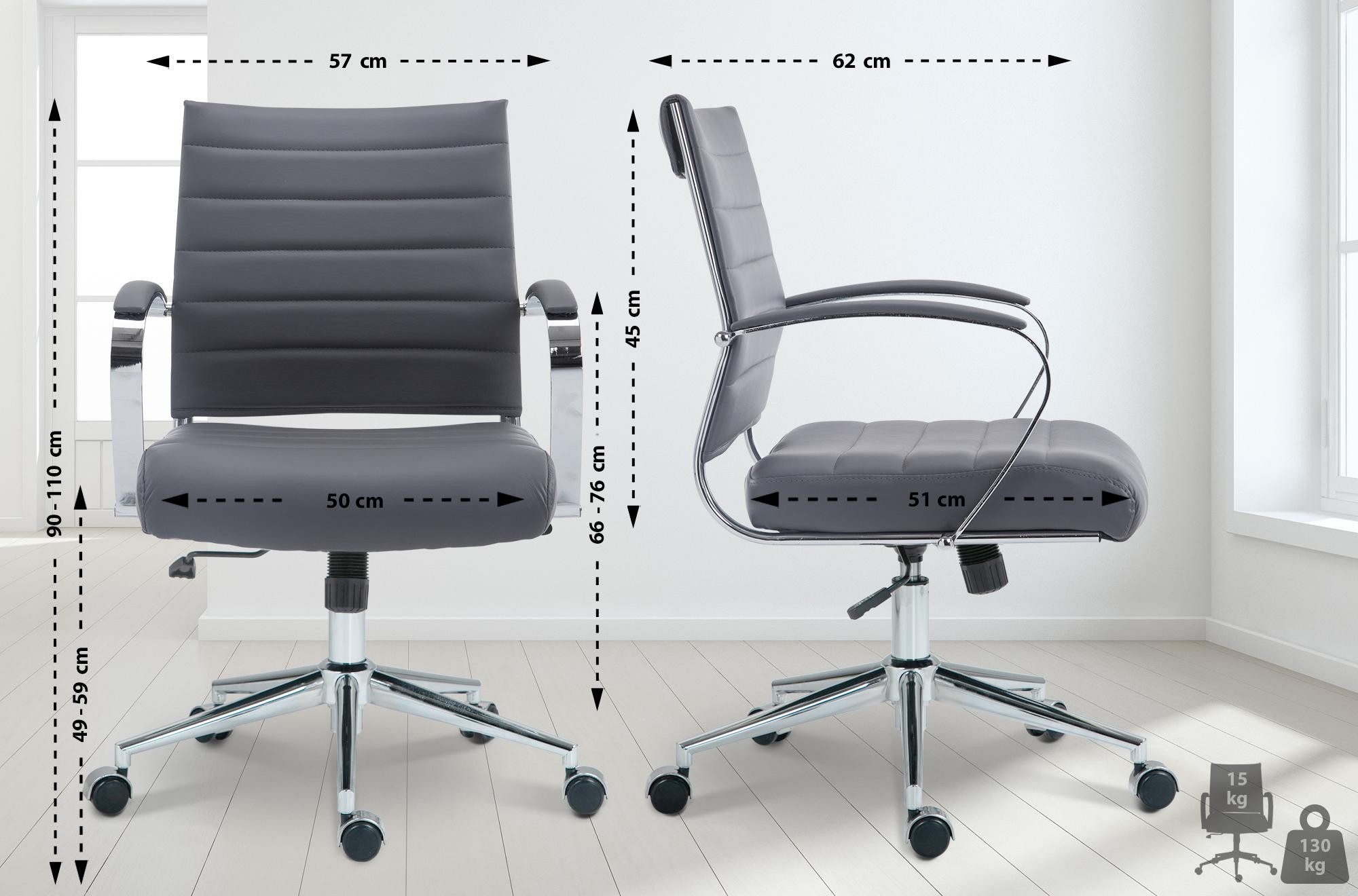 CLP Schreibtischstuhl Oakland, stufenlos höhenverstellbar, drehbar günstig online kaufen