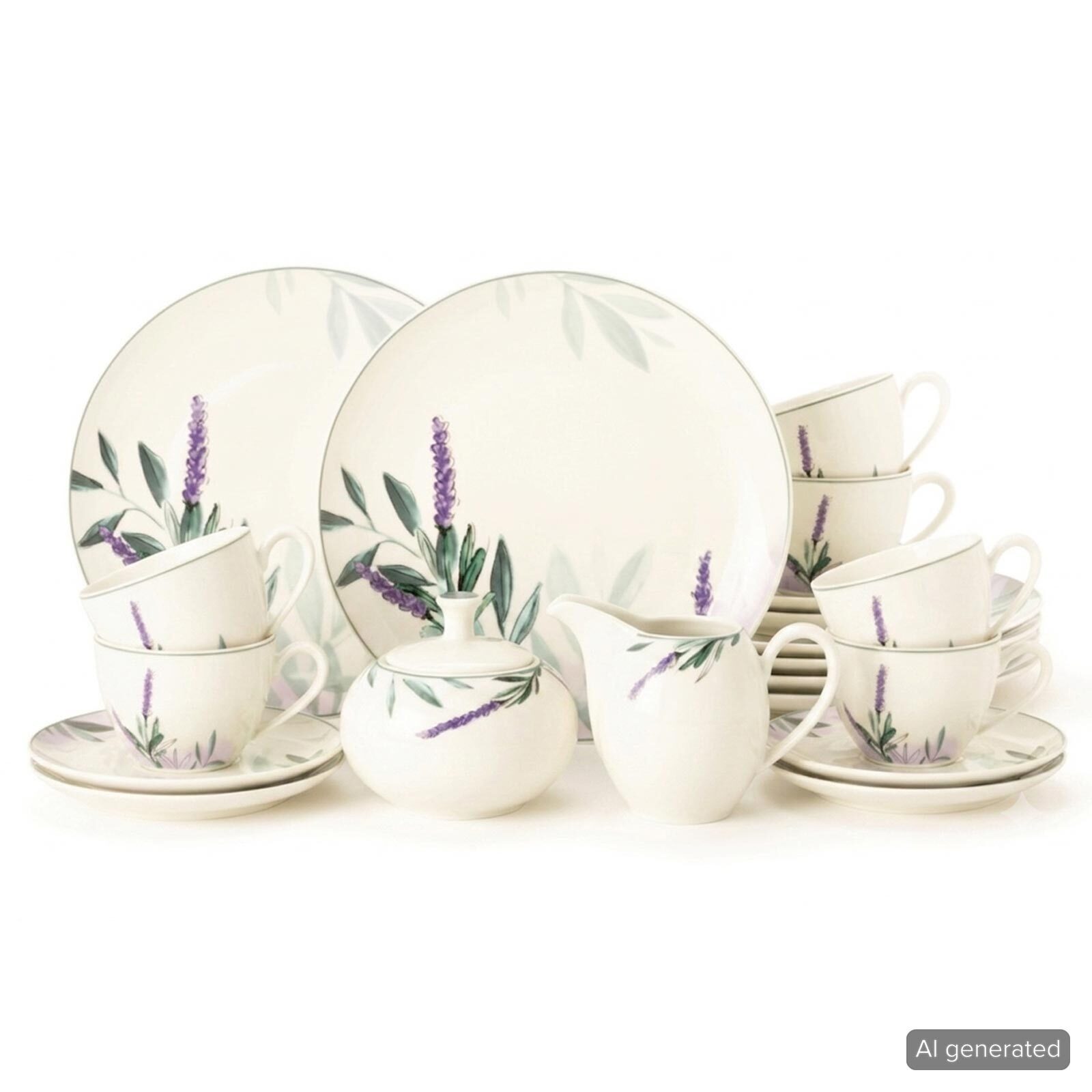 Seltmann Weiden Kaffeeservice Savona Provence Kaffeeservice 20er Set (20-tlg), 6 Personen, Porzellan