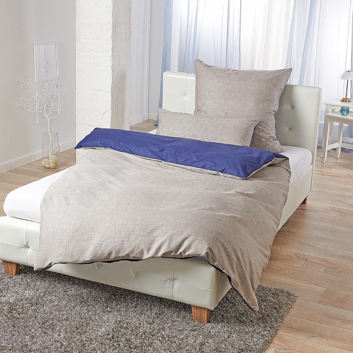 TRAUMSCHLAF Bettwäsche Texture, Mako Satin, 3 günstig online kaufen