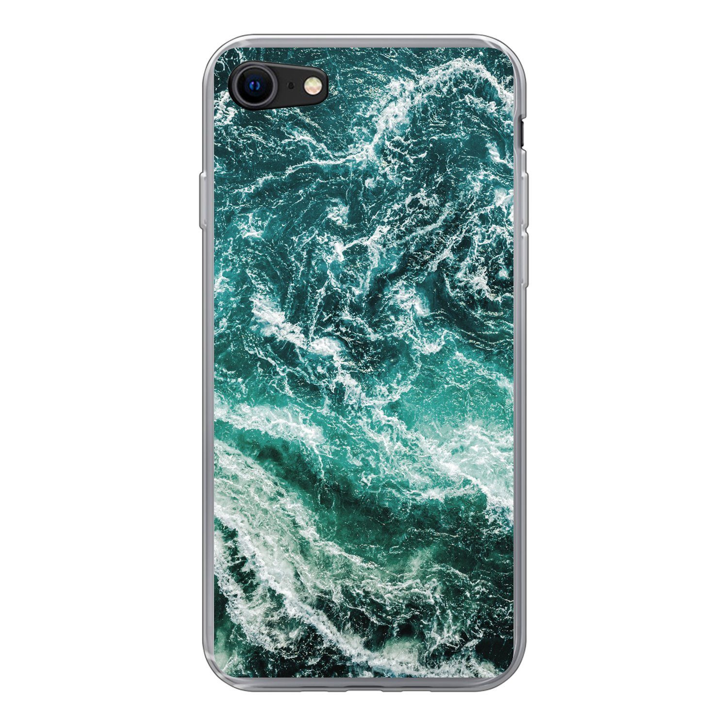 MuchoWow Handyhülle für Apple iPhone 7 Marmor - Gemustert - Natursteine, Smartphone-Bumper, Print, Handy Schutzhülle Dünn