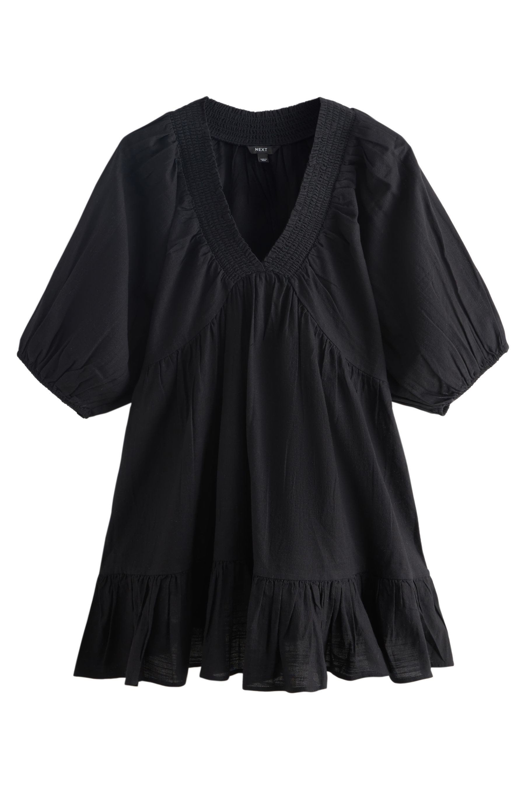 Next Minikleid Minikleid mit V-Ausschnitt (1-tlg)