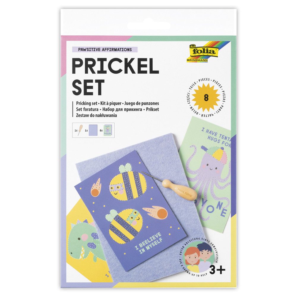 Folia Kreativset Prickel-Set - 8-tlg., (8-tlg)