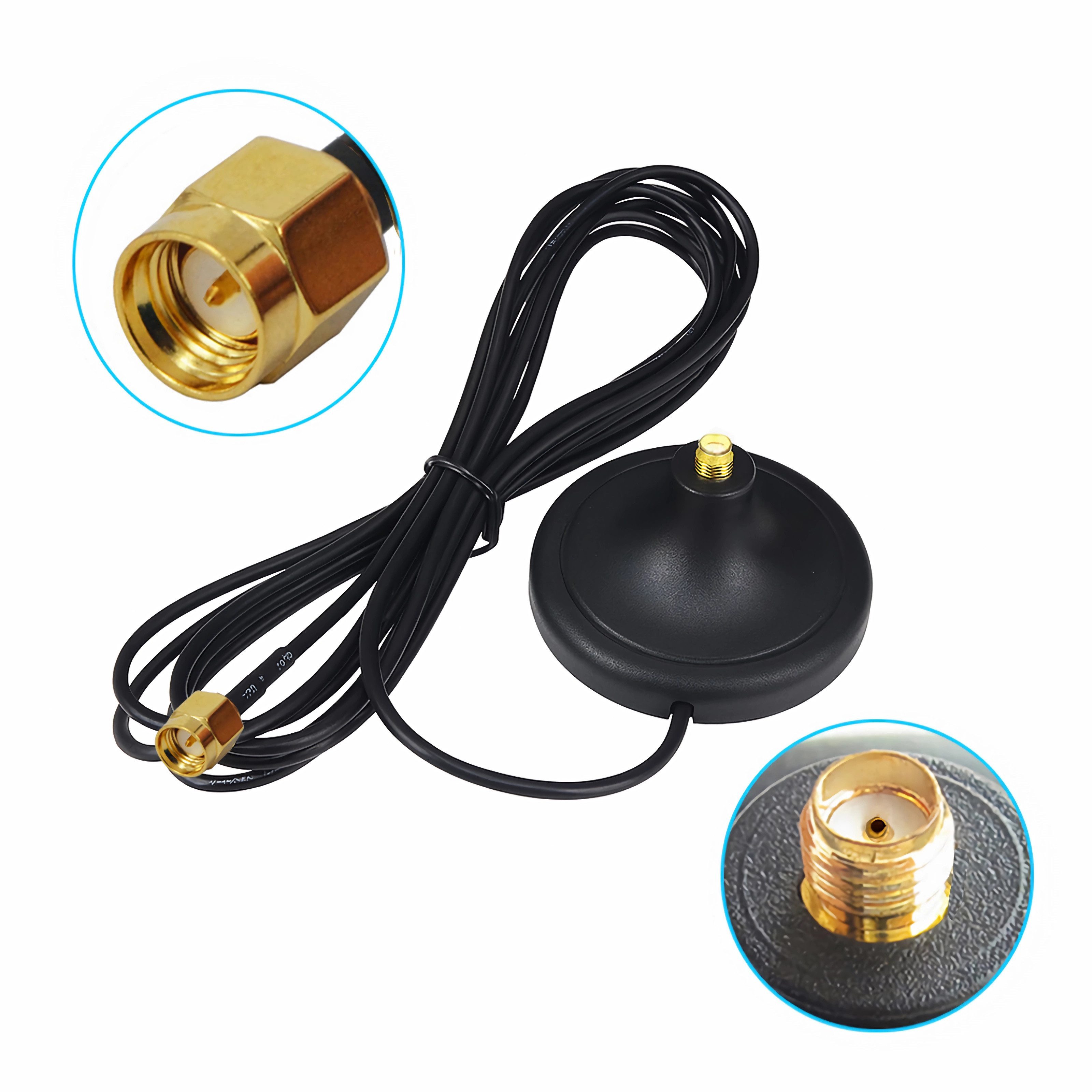 H49C WLAN SMA Kabel 3m Antenne Verlängerungskabel Adapter mit Standfuß Computer-Kabel