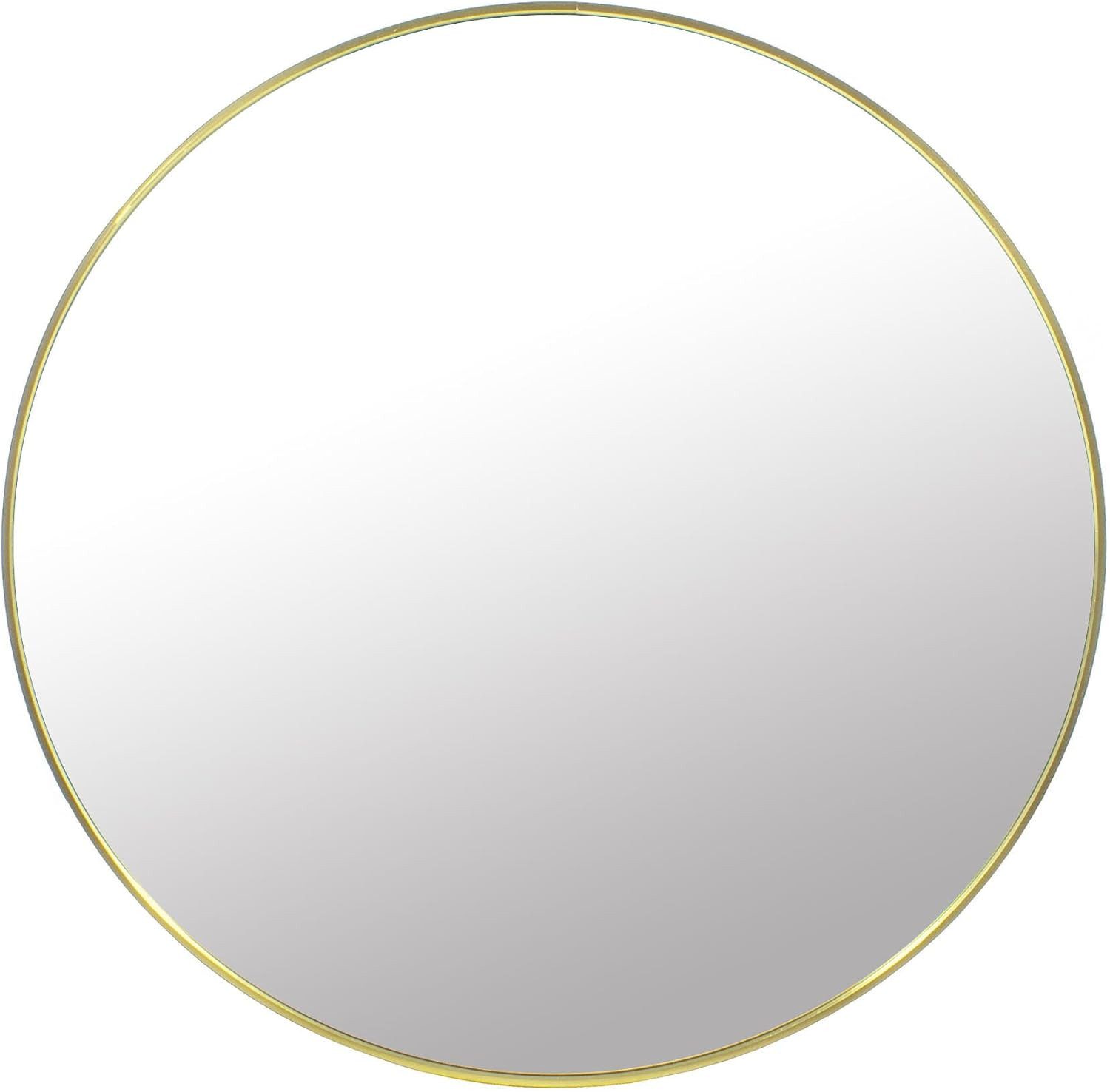 Best for Home Dekospiegel Runder Wandspiegel 40 cm Gold – Elegant & einfach zu montieren (Einzelprodukt, 1-St., Einzelstück), Kratzfest, pflegeleicht, feuchtigkeitsbeständig