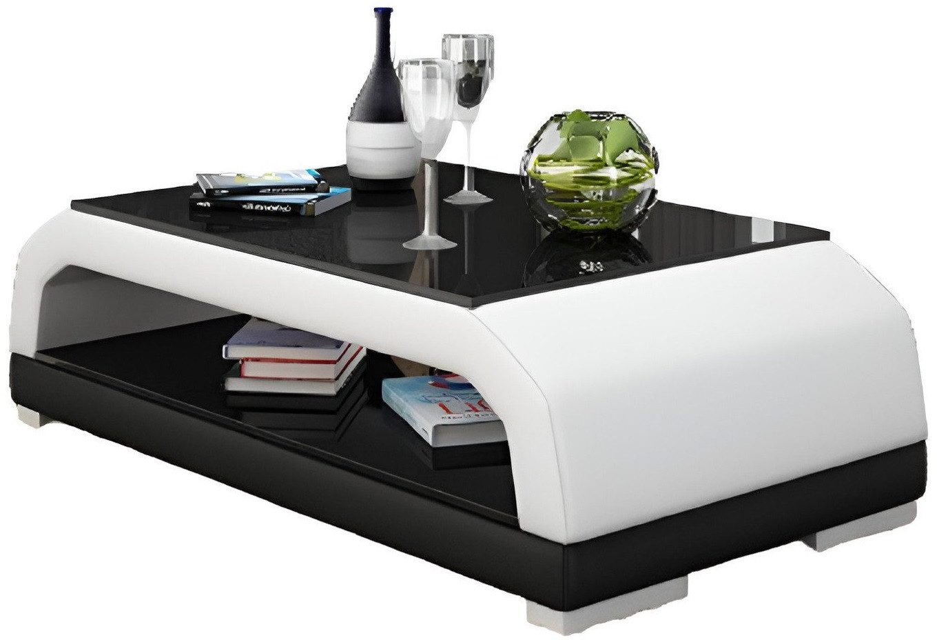 Xlmoebel Couchtisch Eleganter Glastisch CT9001 im modernen Design für stilvolle Wohnräume (1-St., Couchtisch CT9001), Hergestellt in Europa