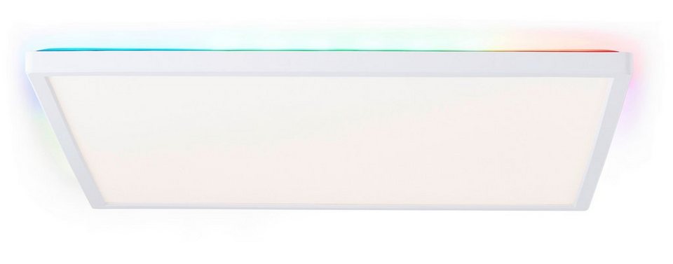 Lightbox LED Deckenleuchte, CCT - über Fernbedienung, CCT - über  Fernbedienung, LED fest integriert, warmweiß - kaltweiß, LED Panel,  digitales RGB-Backlight, 42 x 42 cm, 2500 lm, dimmbar, CCT, RGB-BACKLIGHT -  digitales