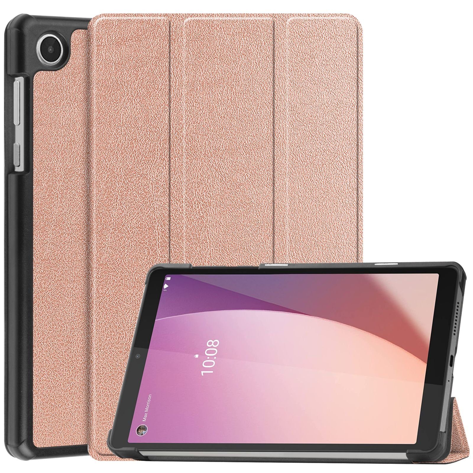 Lobwerk Tablet-Hülle Schutzhülle für Lenovo Tab M8 (4th Gen) TB-300FU 2023 Zoll, Wake & Sleep Funktion, Sturzdämpfung, Aufstellfunktion