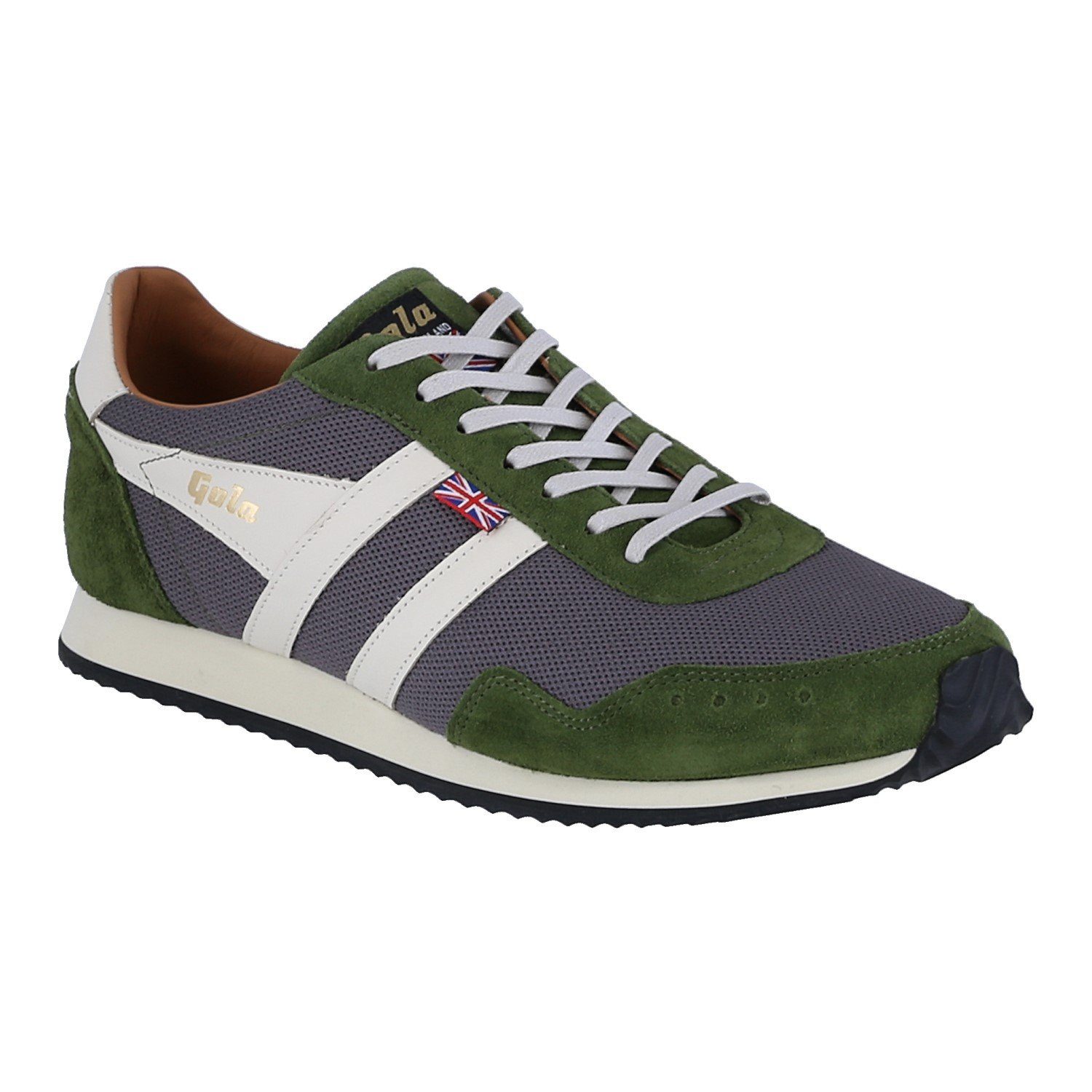 Gola Track Mesh 2 317 - Made in England - dunkelgrau/grün/offwhite Herren Sneaker