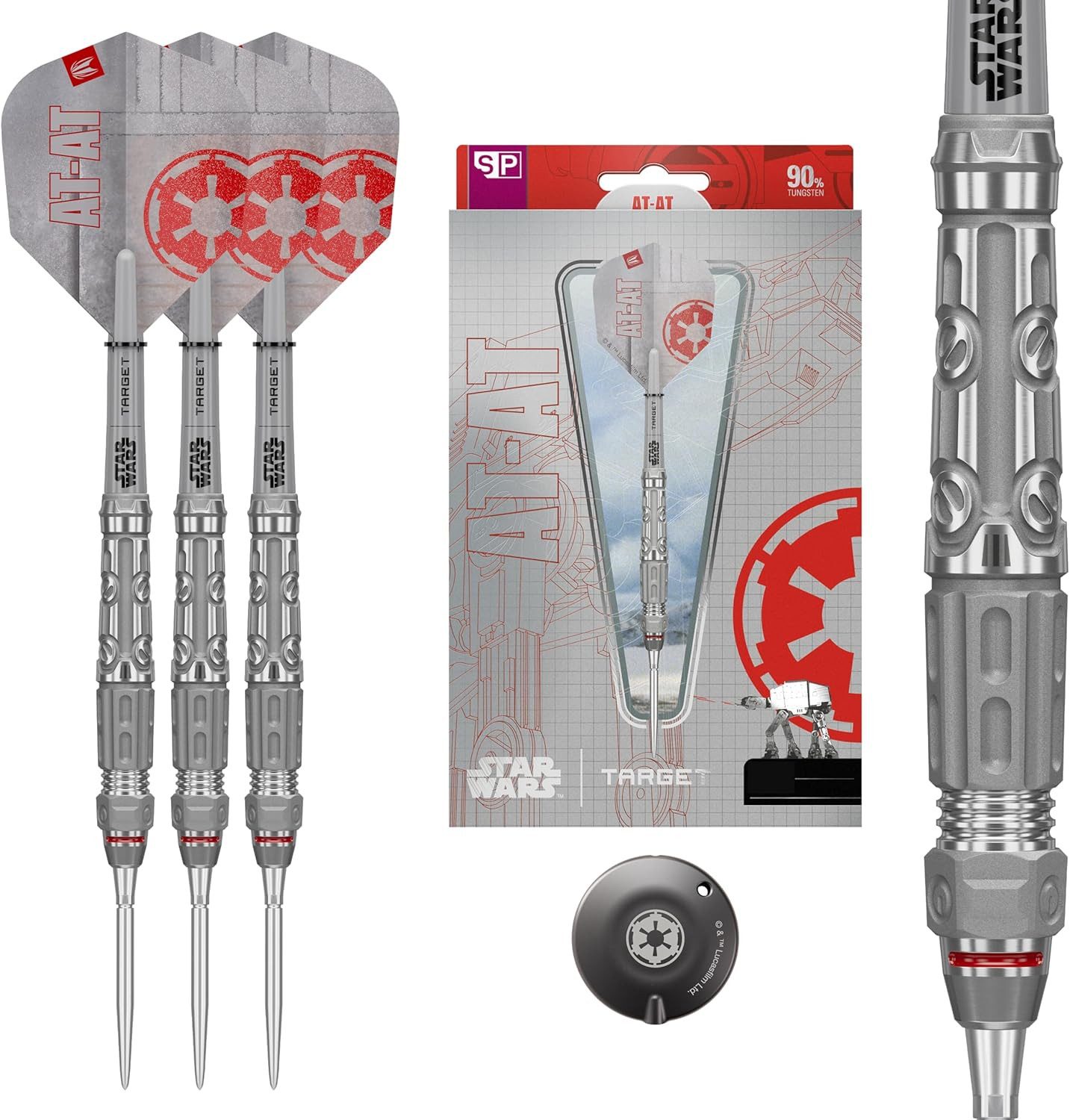 Dartpfeil Star Wars AT-AT 90% Tungsten Steel Tip Darts, 23G Swiss Storm Points