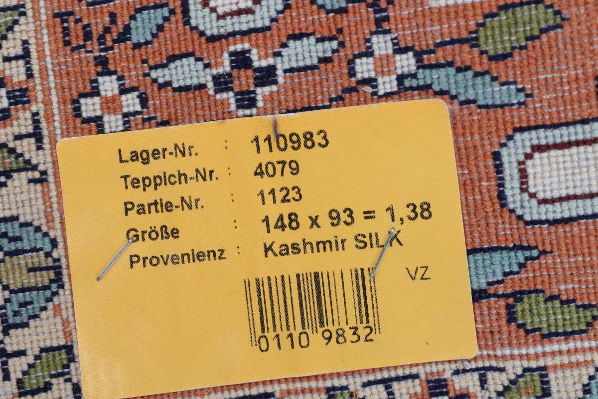 Orientteppich Kaschmir Seide mm Handgeknüpfter 4 93x148 rechteckig, Nain Trading, Orientteppich, Höhe