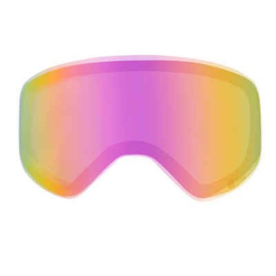 YEAZ Skibrille APEX magnetisches wechselglas, Magnetisches Wechselglas pink verspiegelt