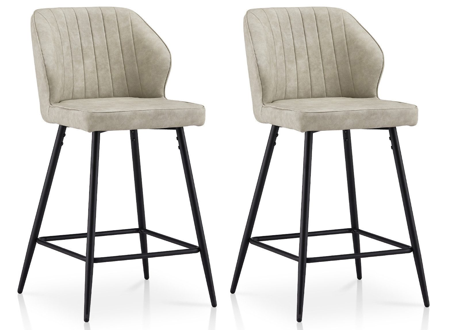 Ofcasa Barhocker Kunstlederbarstuhl (2er Set), Gepolsterte günstig online kaufen