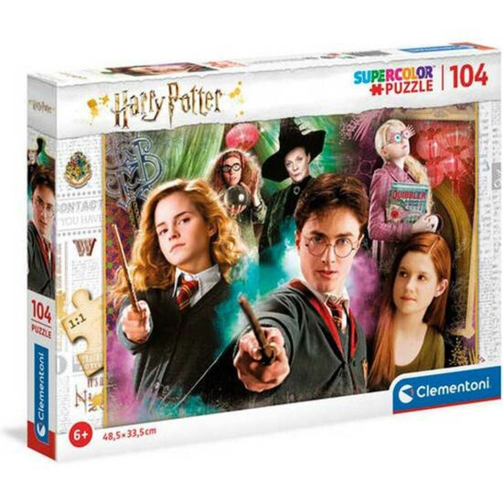 Clementoni® Puzzle stichsäge Harry Potter Karton 104 Stück, Puzzleteile