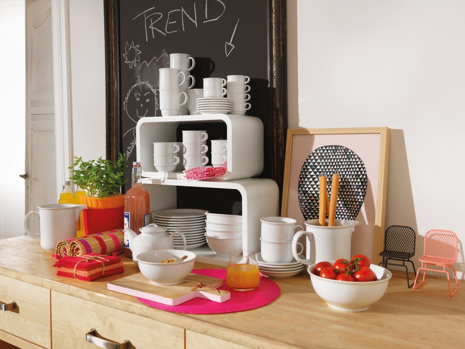Thomas Porzellan Suppenteller Trend Weiss Suppenteller 24 cm, Teller Tief