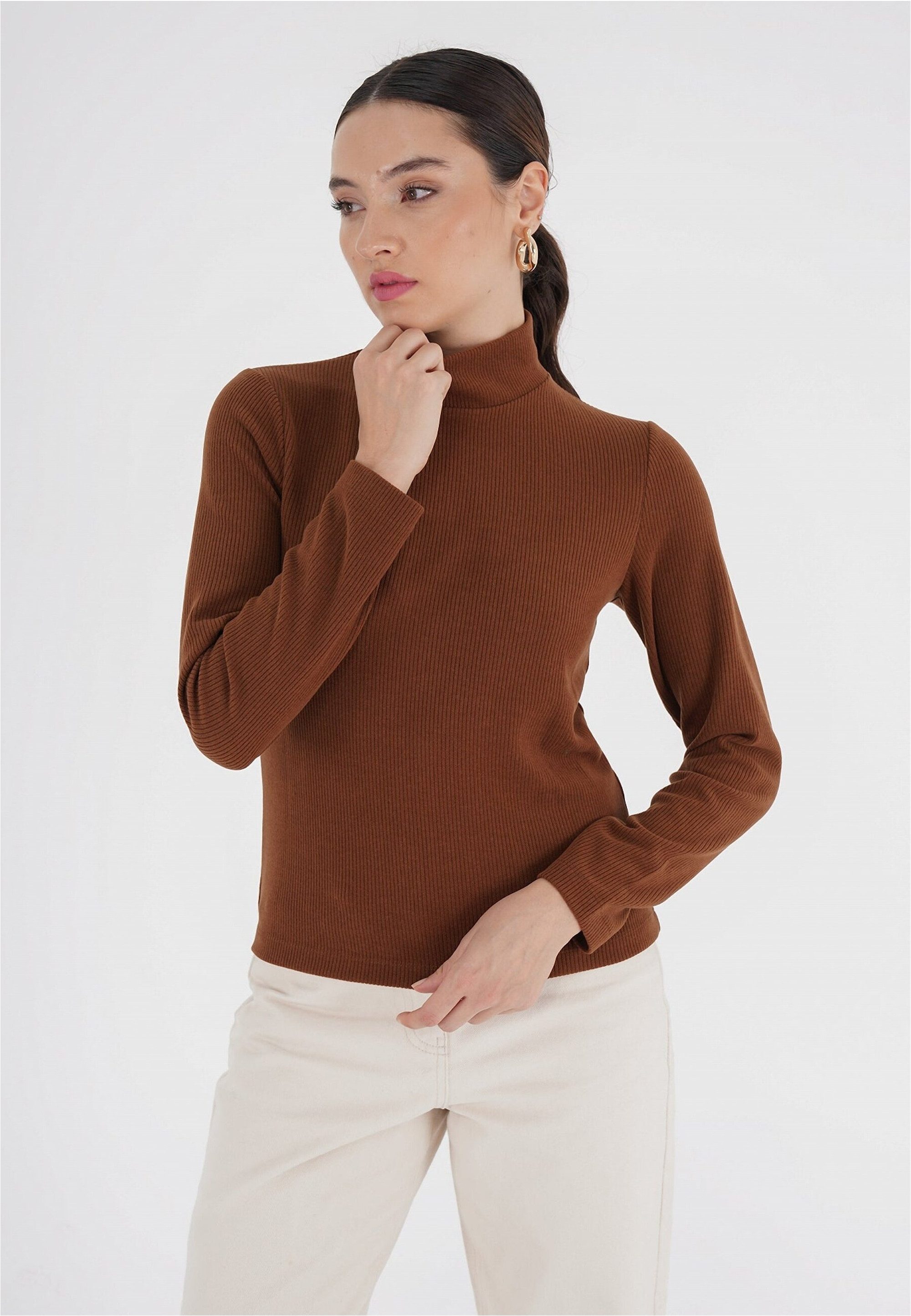 freshlions Rollkragenpullover Havin (1-tlg) mit Stehkragen