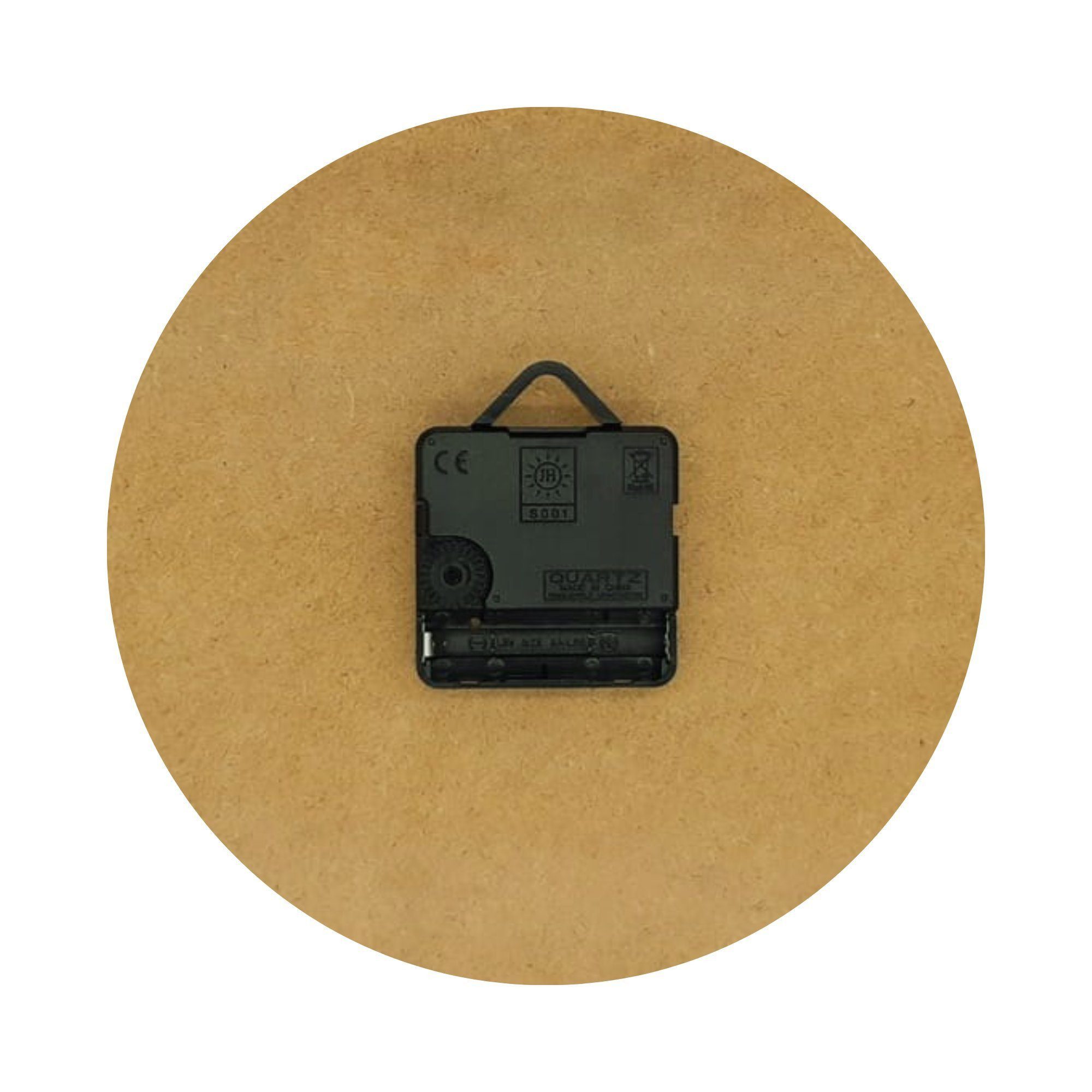 Wallarena Wanduhr Abstrakt Holz MDF XXL groß Wanduhren Rund Uhr Holzuhr Sha günstig online kaufen