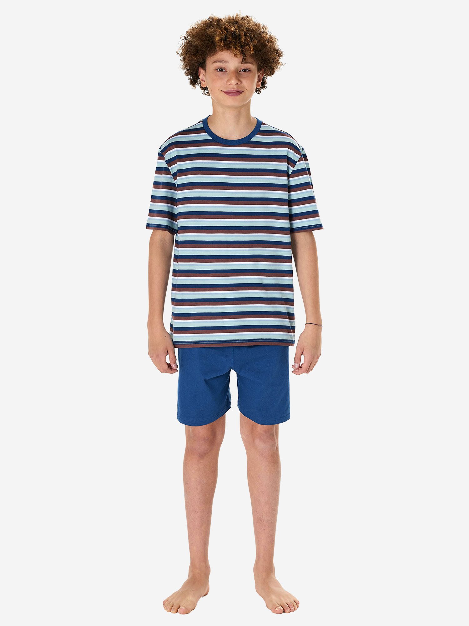 Schiesser Pyjama Cotton (2 tlg) Schlafanzug, Pyjama Set, Nachtwäsche