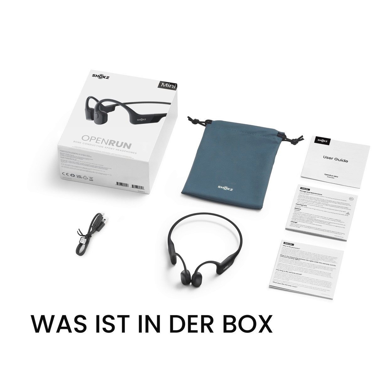 Shokz OpenRun Mini USB-C Bluetooth-Kopfhörer