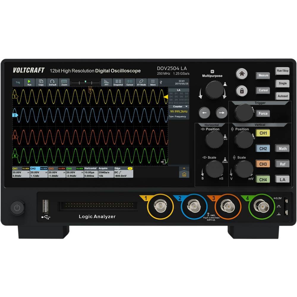 Multimeter 250 MHz 4-Kanal 12 Bit