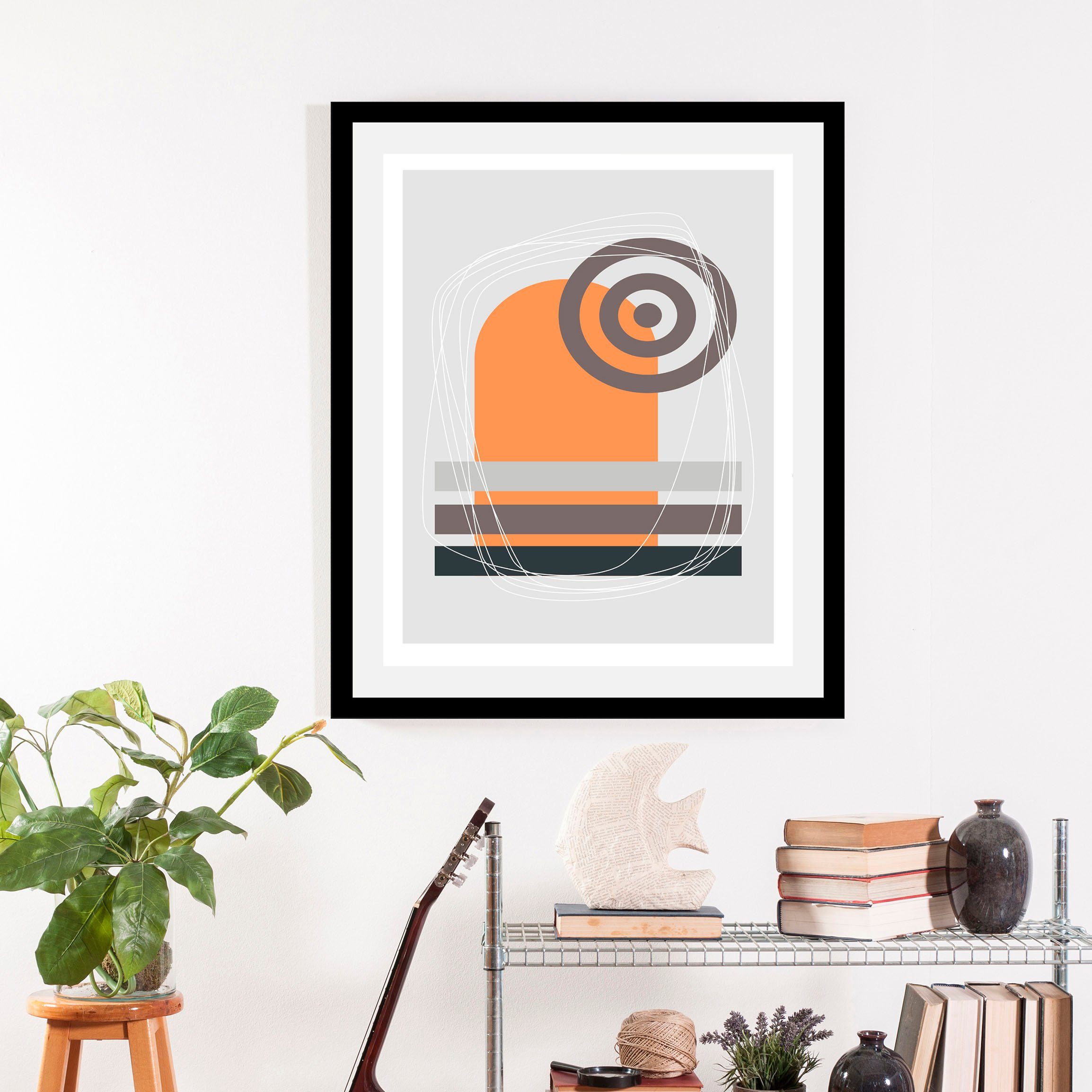 queence Bild Fia, Abstrakt, Figuren, Kunst (1 St), gerahmt