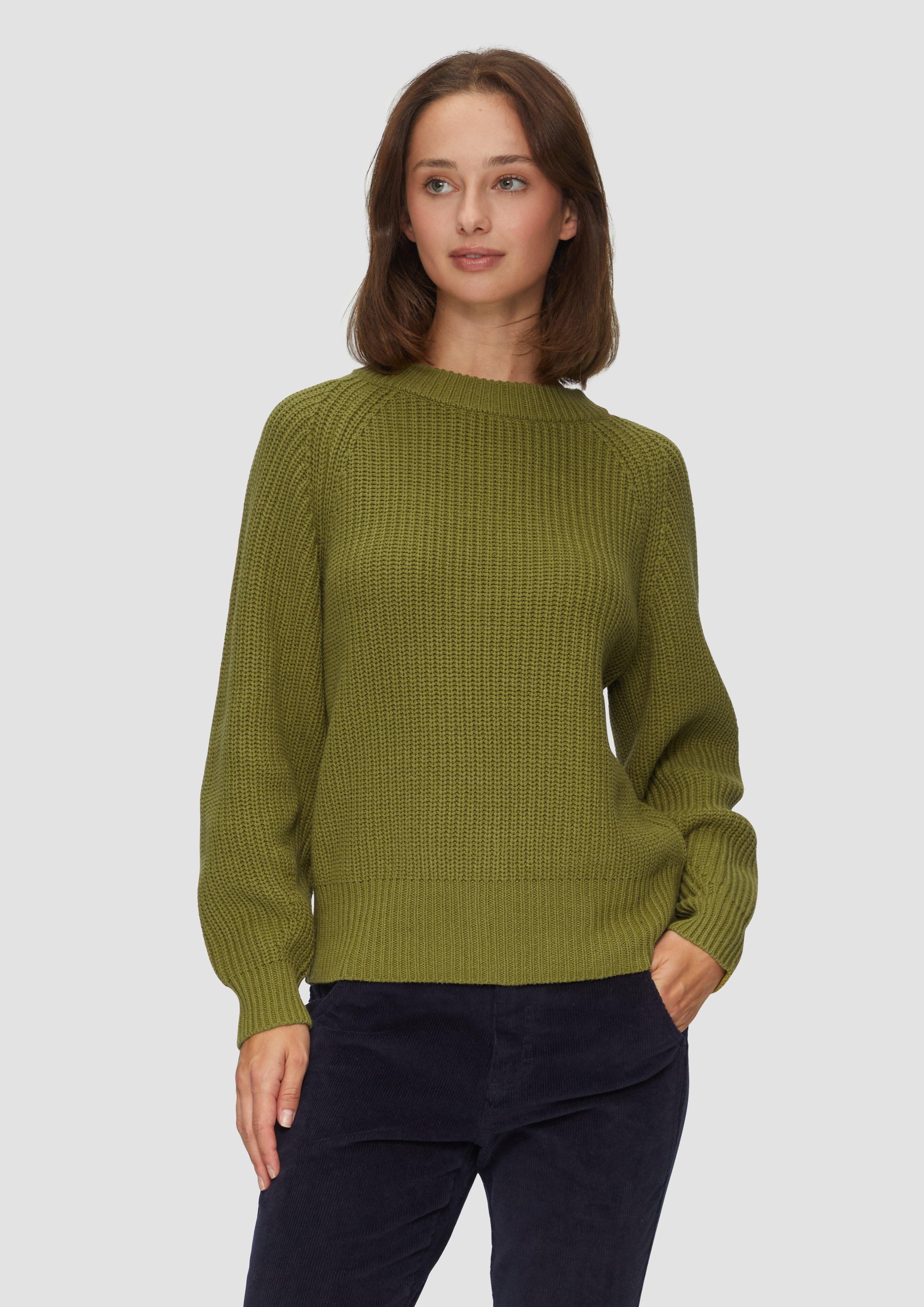 Strickpullover Strickpullover mit Raglanärmeln